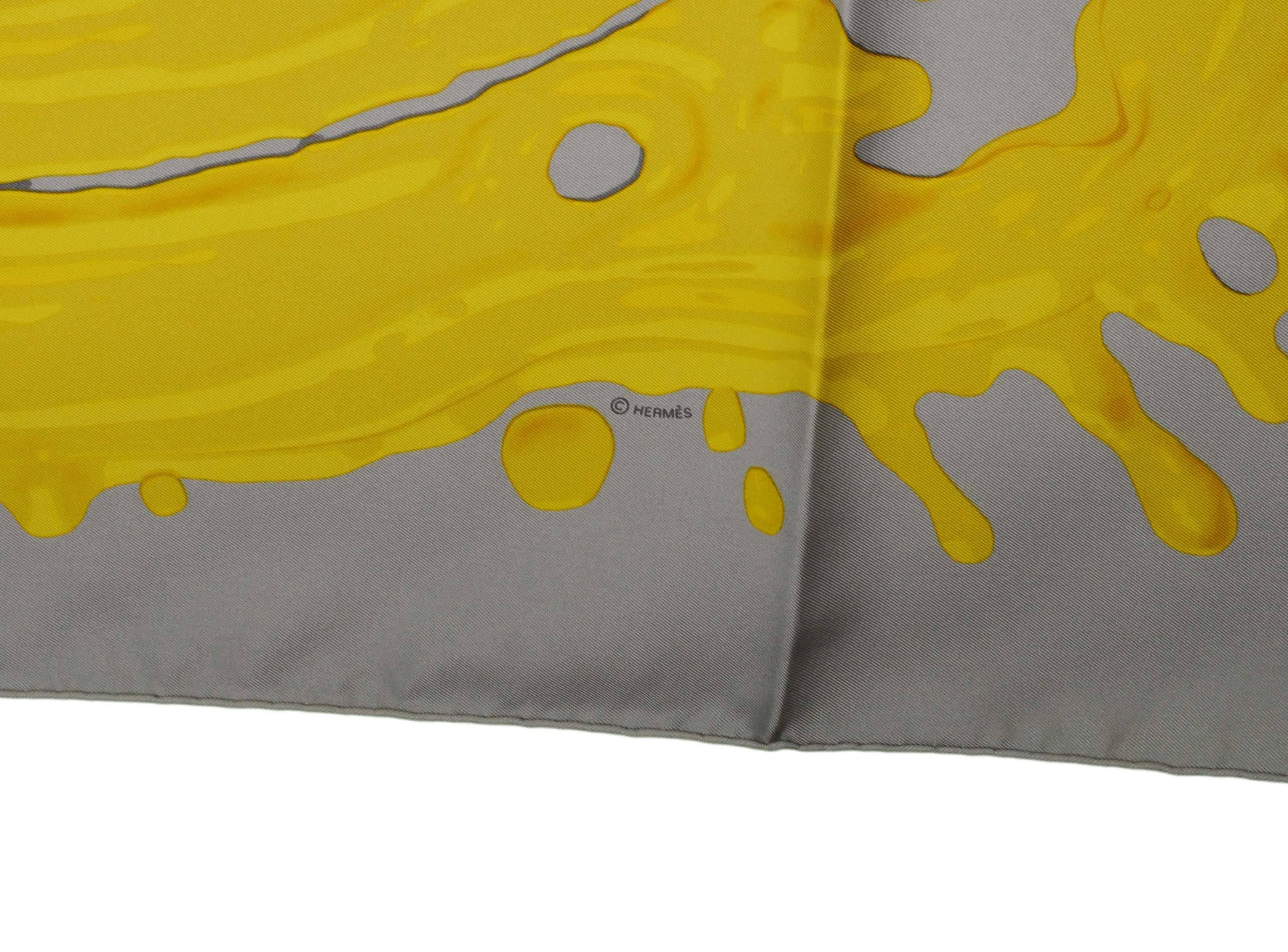 yellow hermes scarf