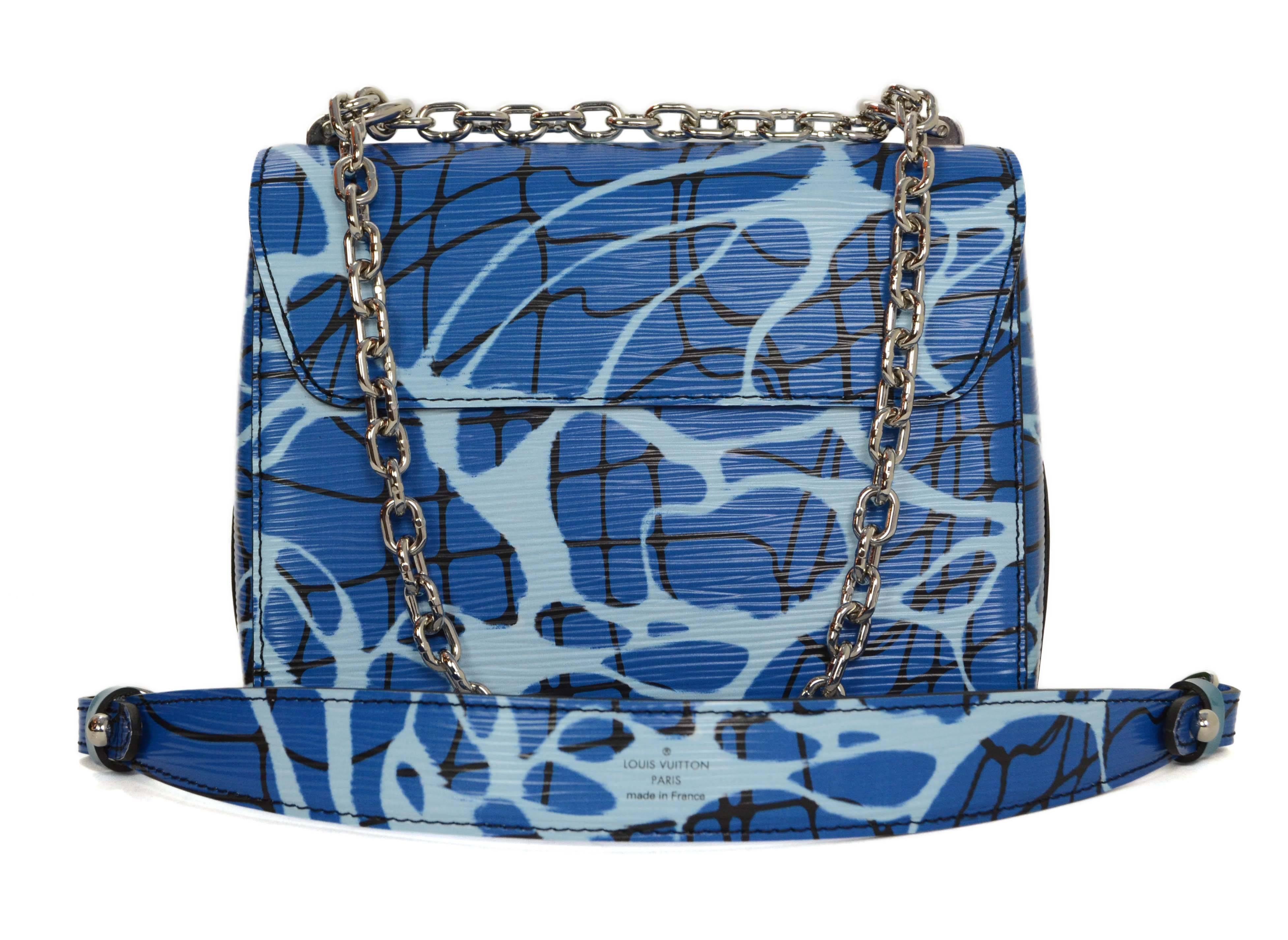 Louis Vuitton '15 Epi Aquatic Print Twist PM Bag SHW In Excellent Condition In New York, NY