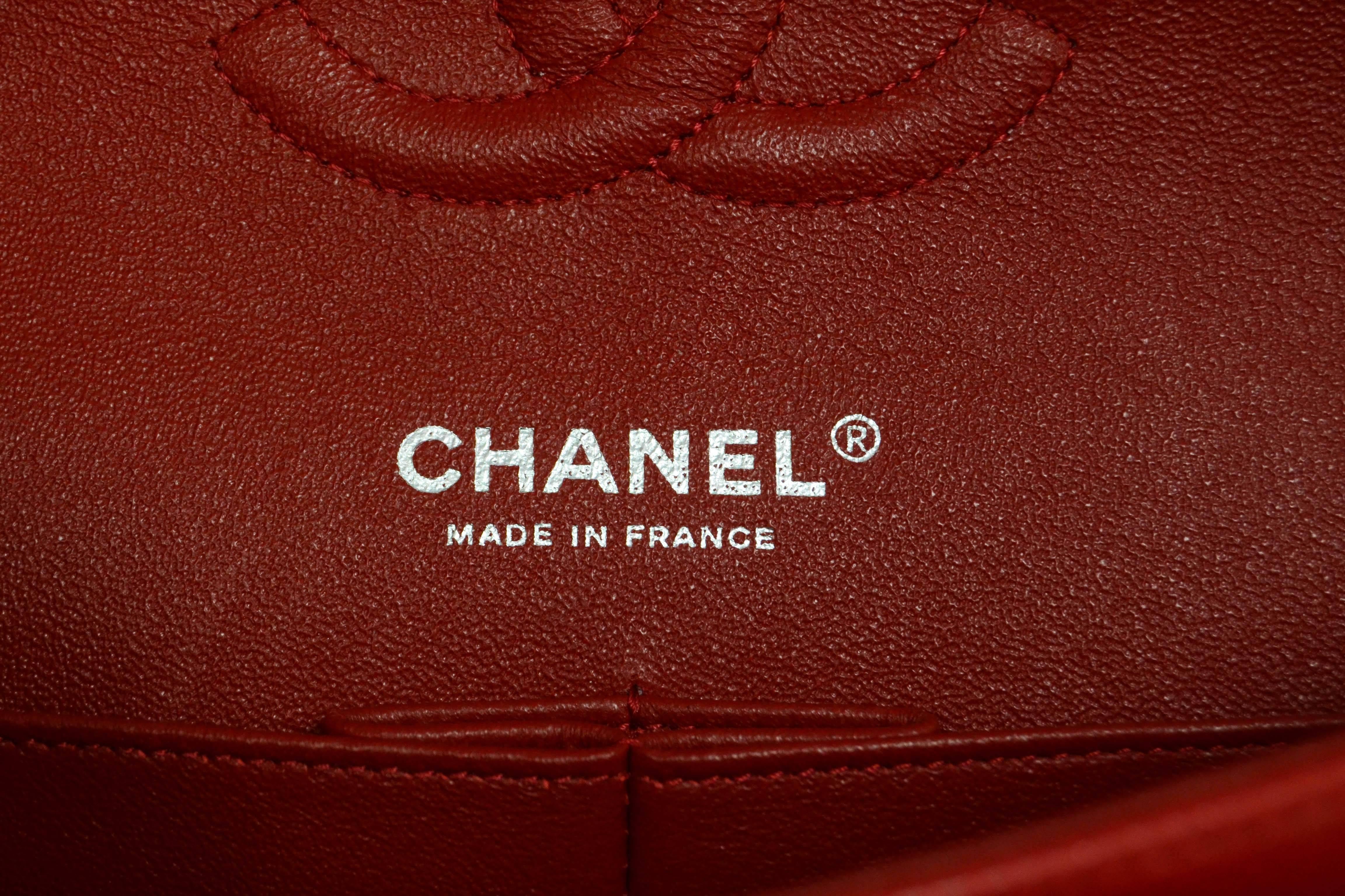 Chanel Red Caviar Medium Classic Double Flap Bag SHW 2