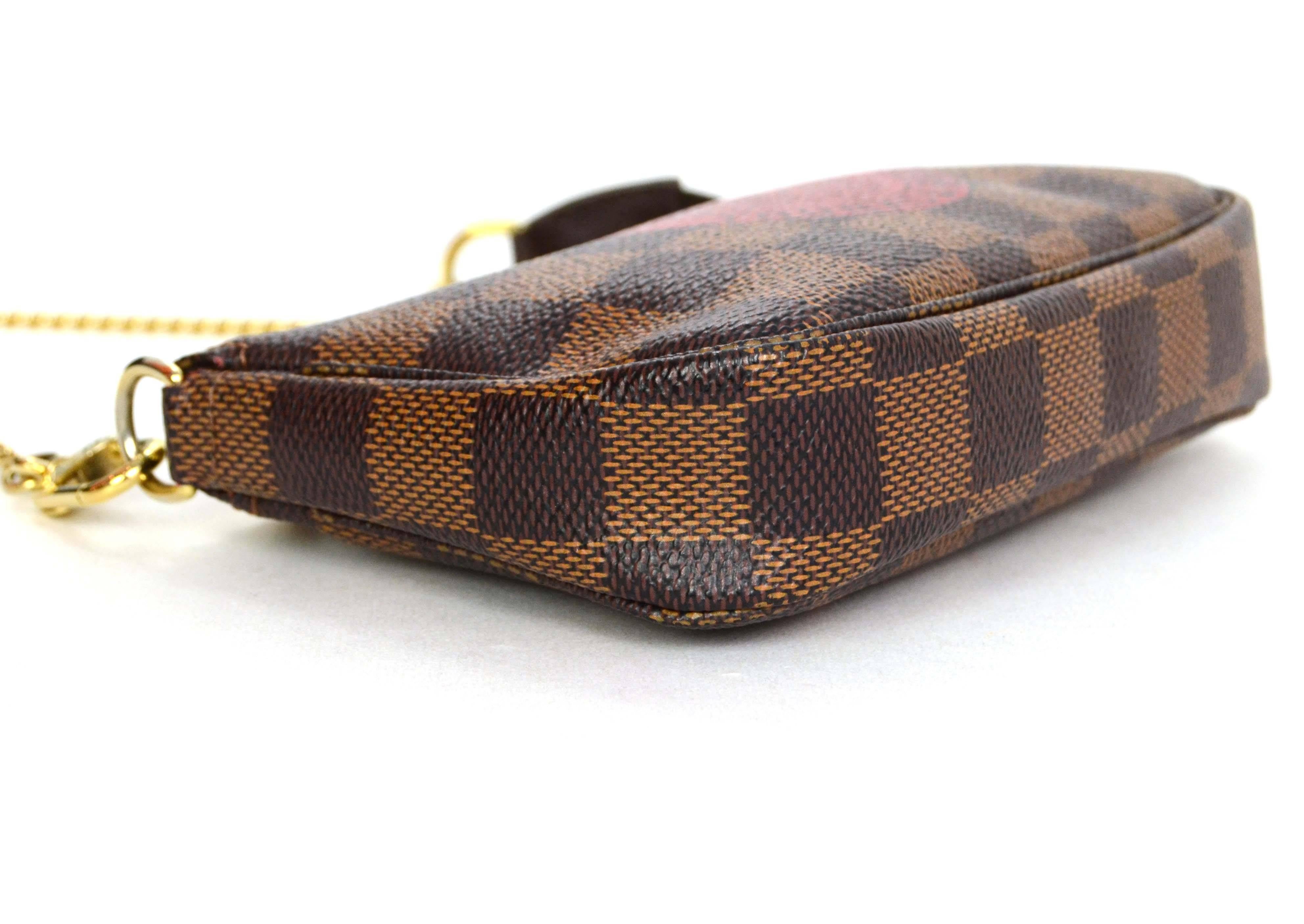 Louis Vuitton Collectors Damier Trunks & Bags Mini Pochette In Excellent Condition In New York, NY