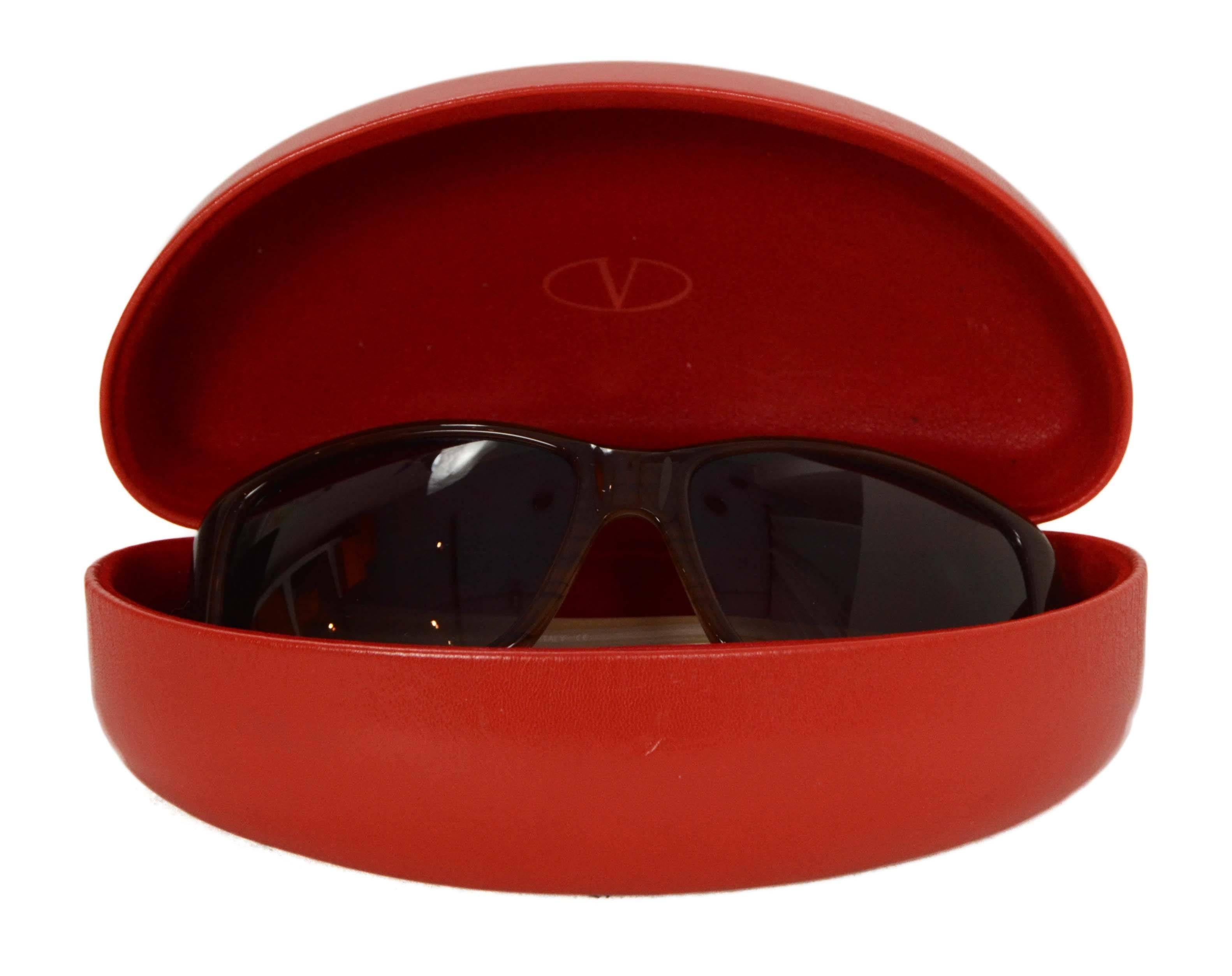 Valentino Brown Square Frame Sunglasses 3