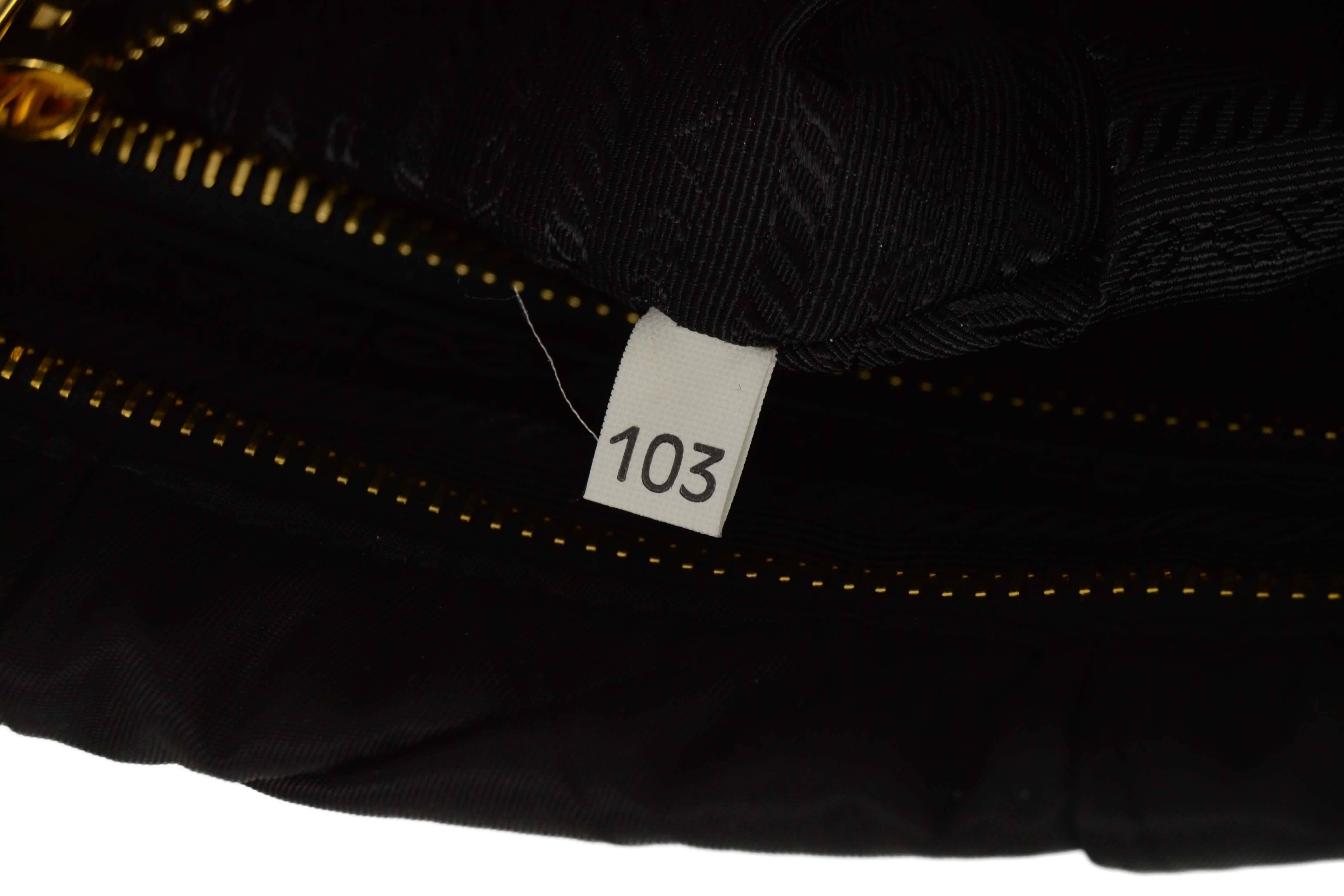 Prada Black Quilted Nylon XL Clutch Bag GHW 4