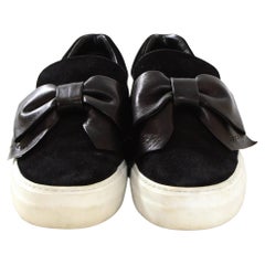 Buscemi Black Suede Sneakers w/ Bow Accents sz 38