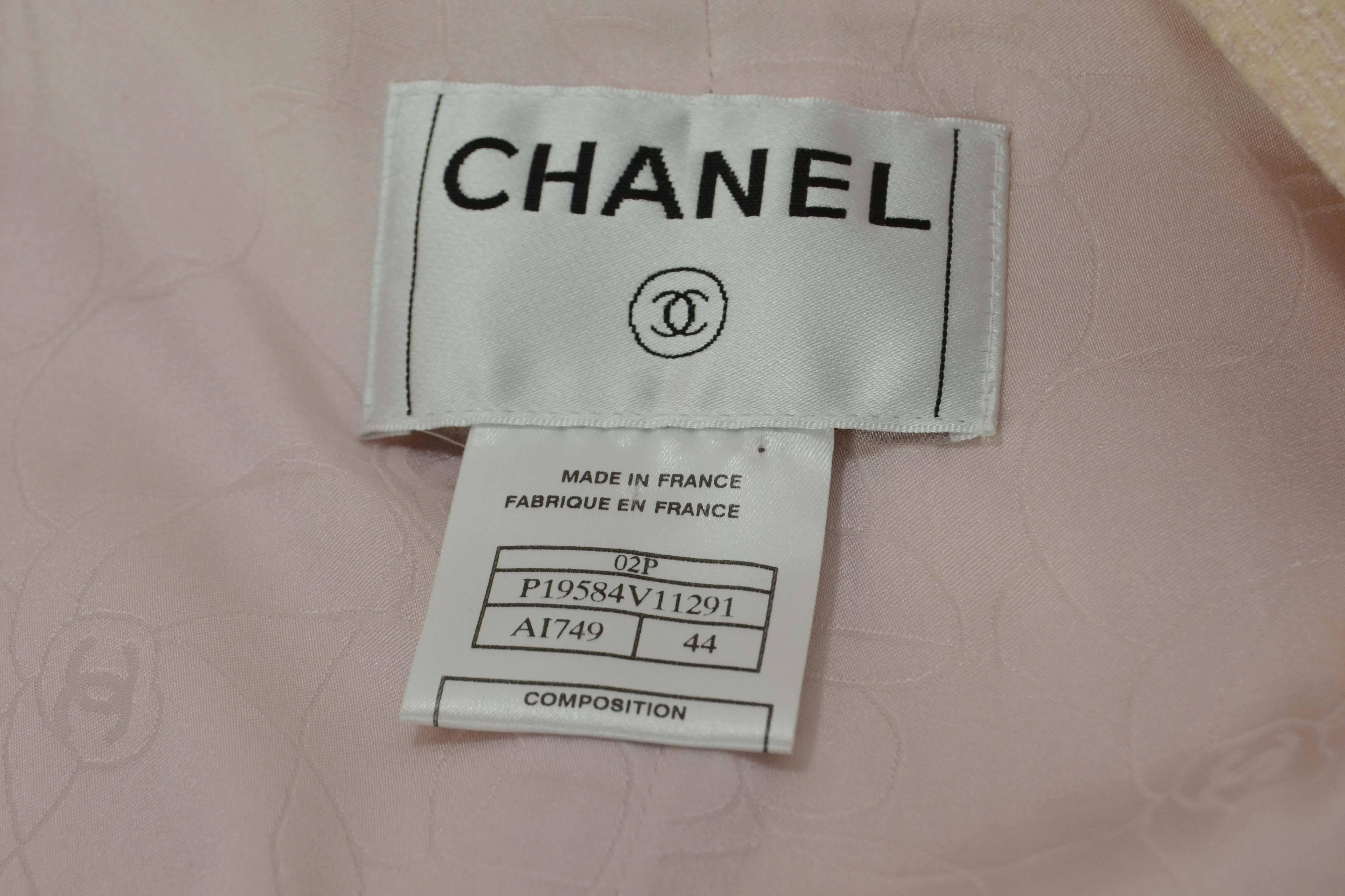 Chanel Pale Pink Wool Pant Suit sz 44 2