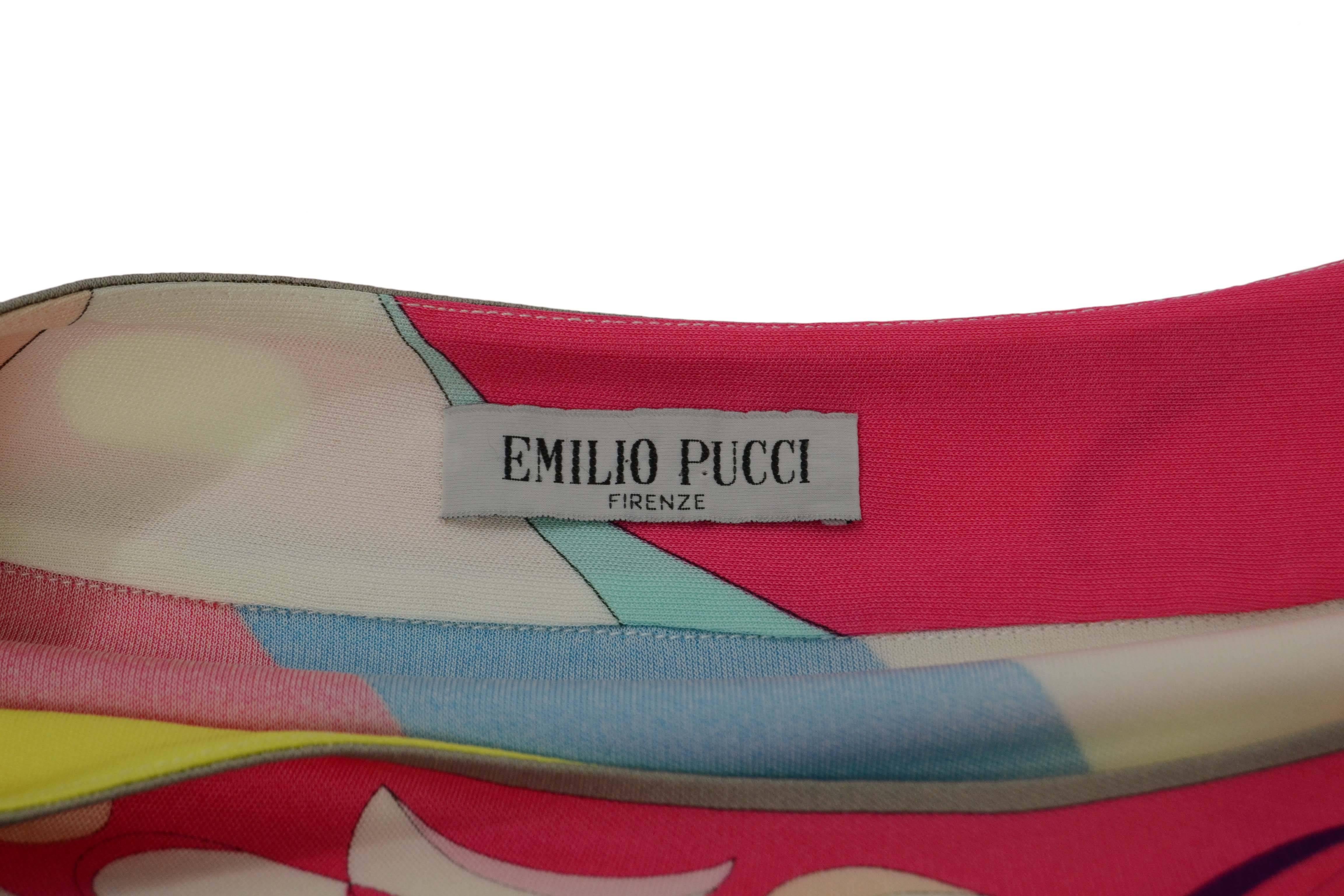 Women's Emilio Pucci Multi-Colored Geometric Shift Dress sz 6