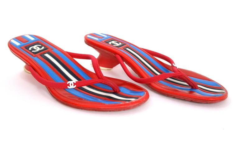 chanel kitten heel sandals