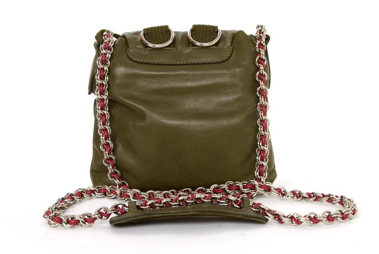 Balenciaga Olive Green Crossbody Bag SHW For Sale at 1stDibs