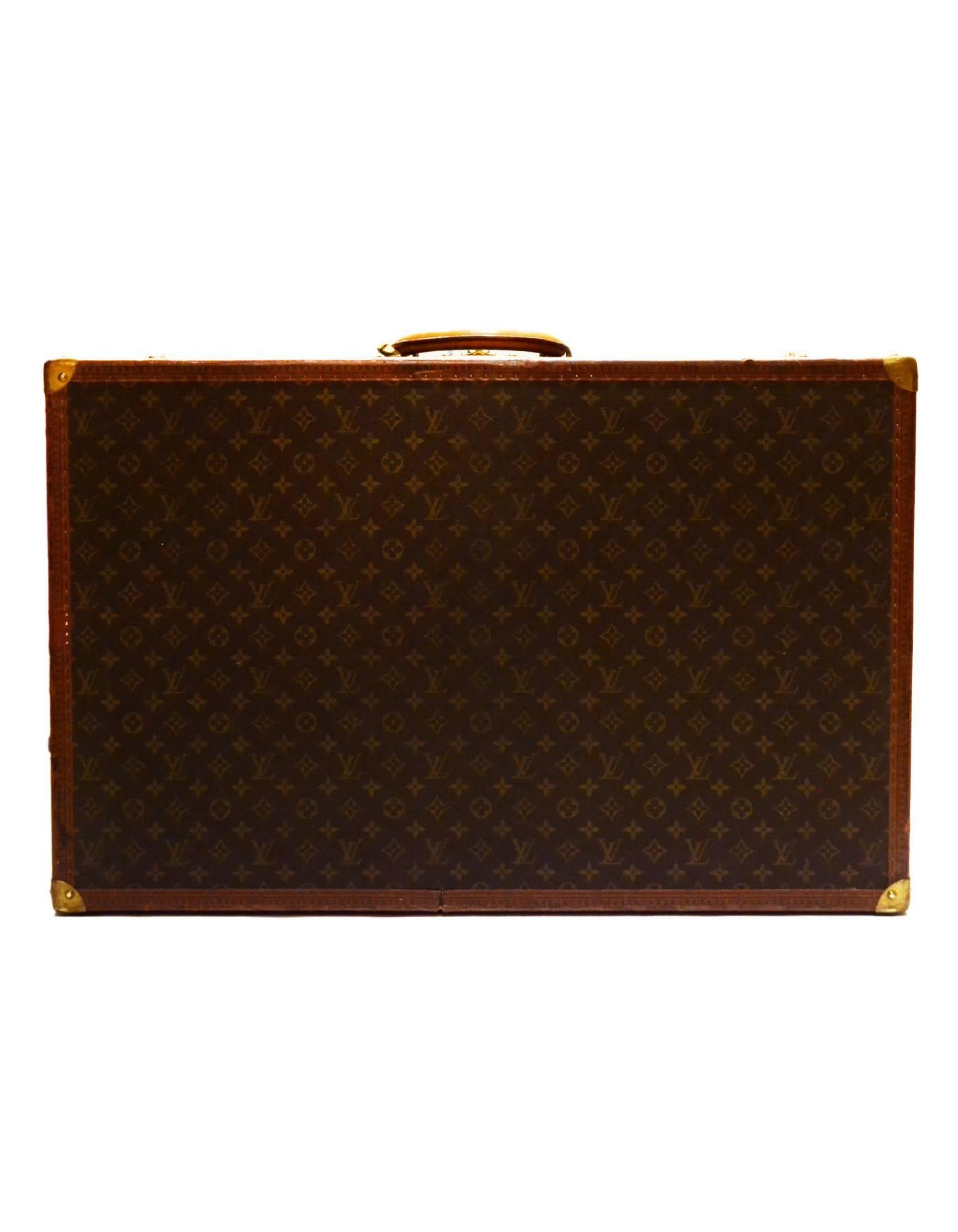 Black Louis Vuitton Vintage Monogram 80cm Hard Suitcase