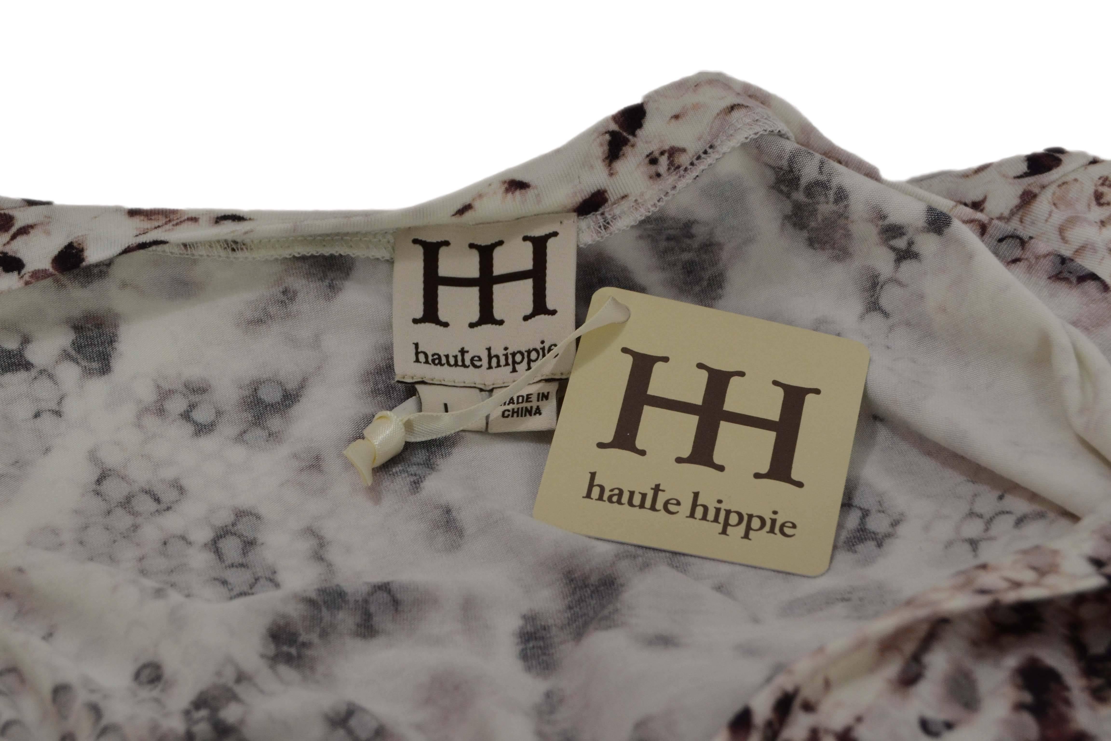 Haute Hippie Snakeskin Print Sleeveless Maxi Dress In New Condition In New York, NY