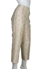 J. Crew Collection NEW Jeweled Cropped Pant In Silk Shantung sz.10 t. $995