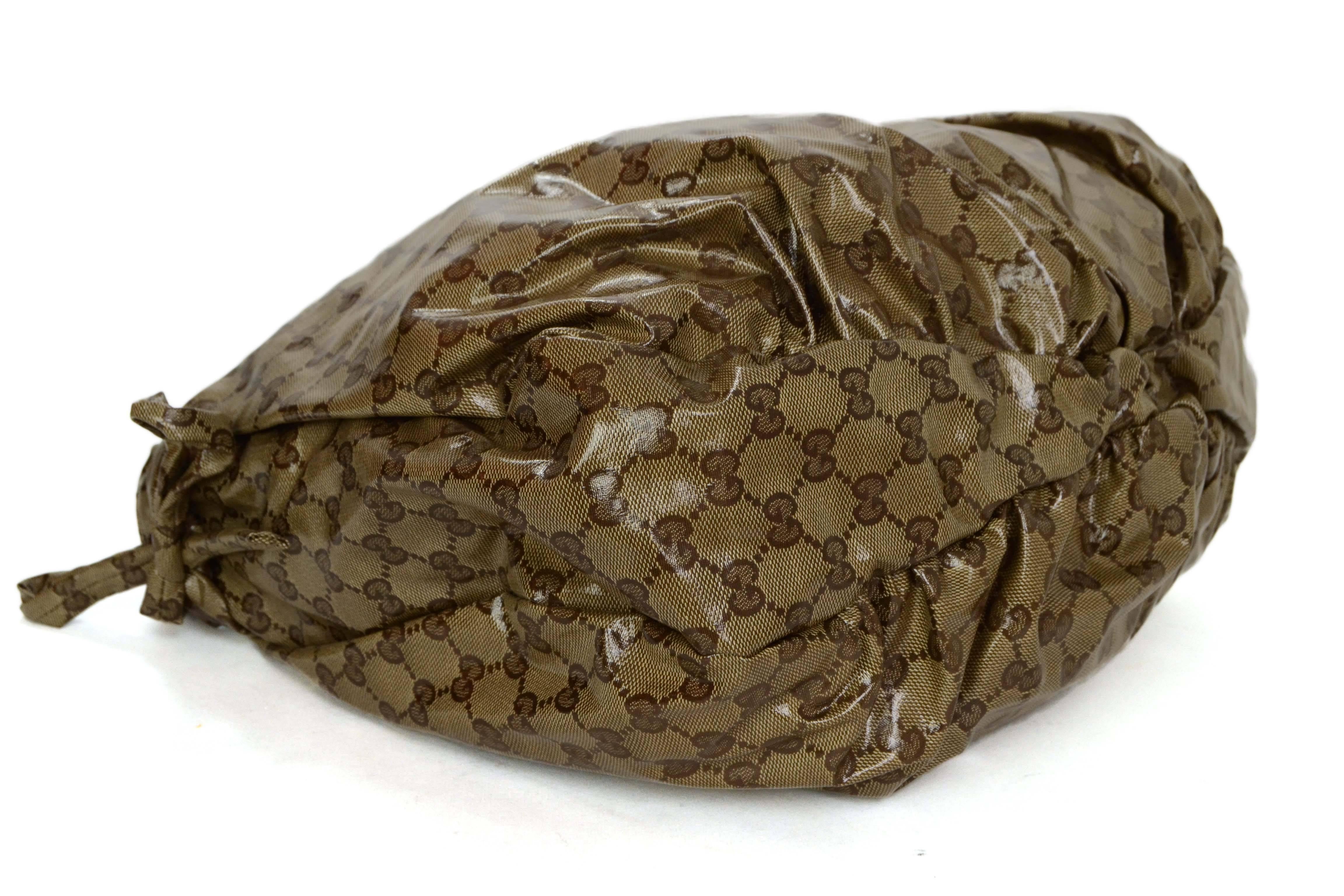 Gucci Tan Monogram Hysteria Shoulder Bag GHW 1