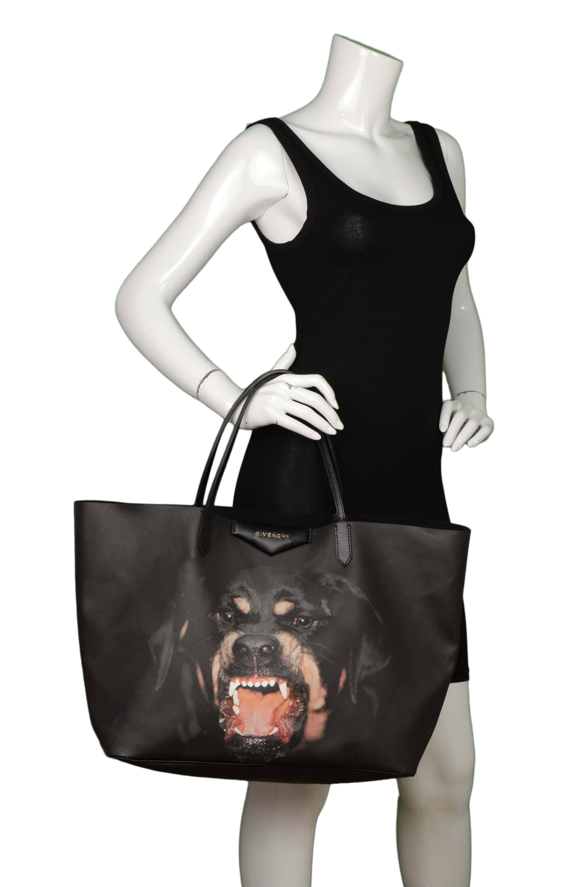 Givenchy Black SOLD OUT Rottweiler Large Antigona Tote Bag 3