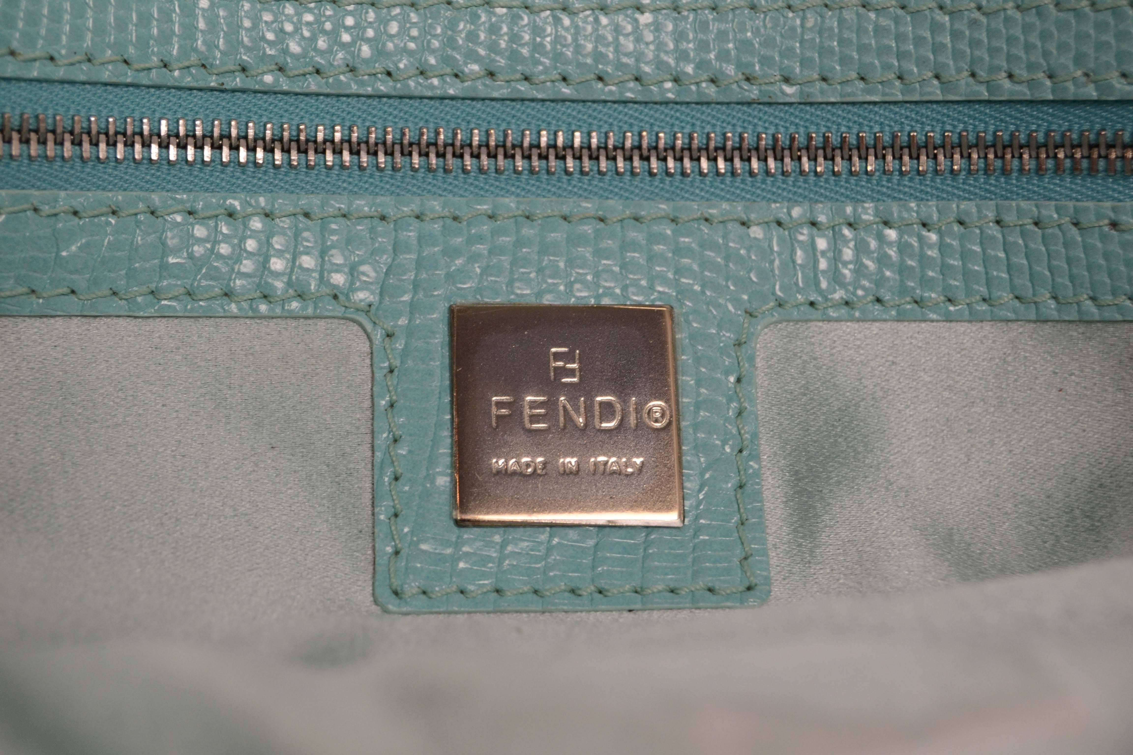 Fendi Embroidered Geometric Print Pochette Bag w/ Jeweled Detail rt. $2, 220  2
