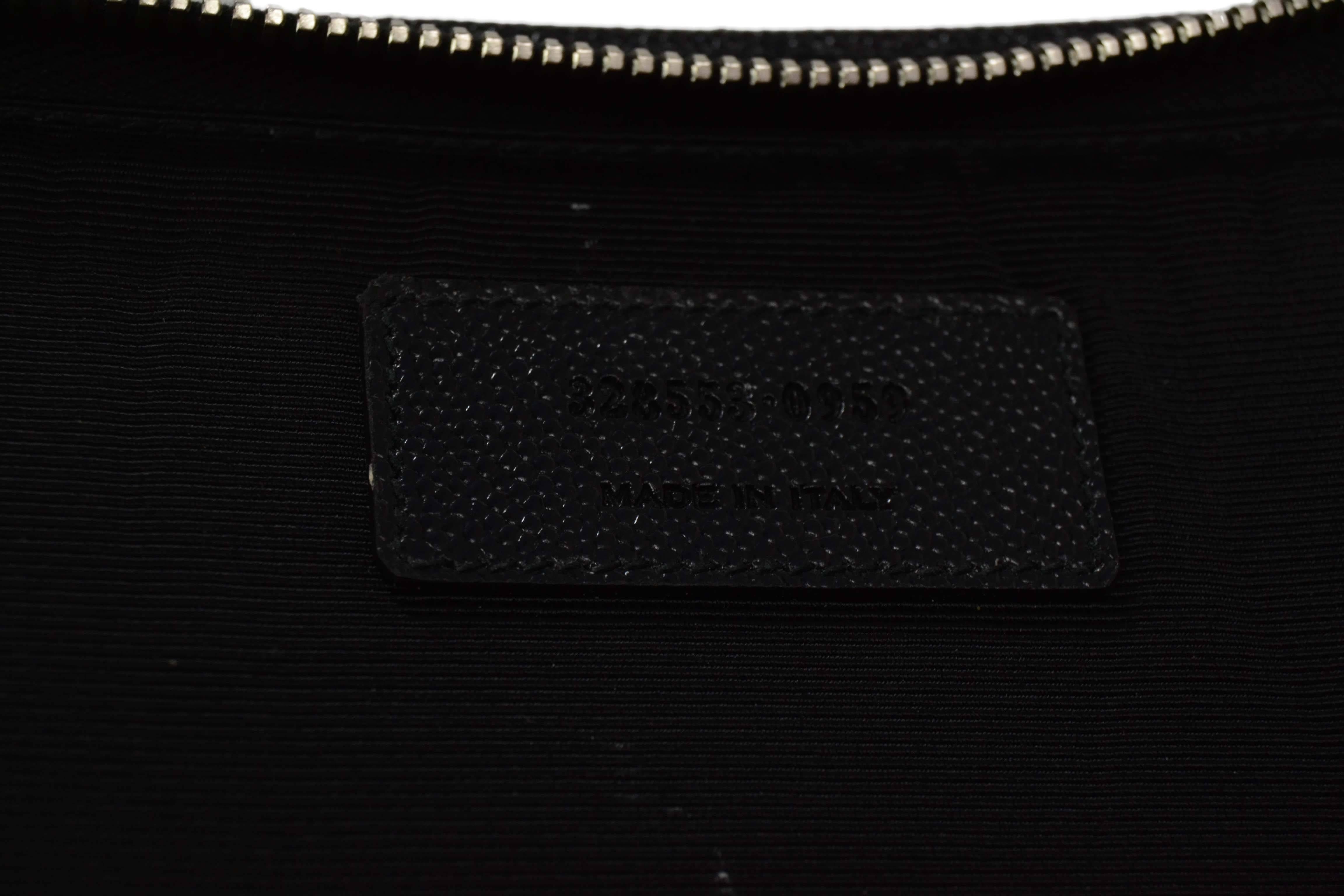 Saint Laurent Black Leather iPad Case/Clutch Bag rt $560 4