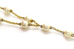 Chanel Vintage '90s Pearl Lariat Necklace