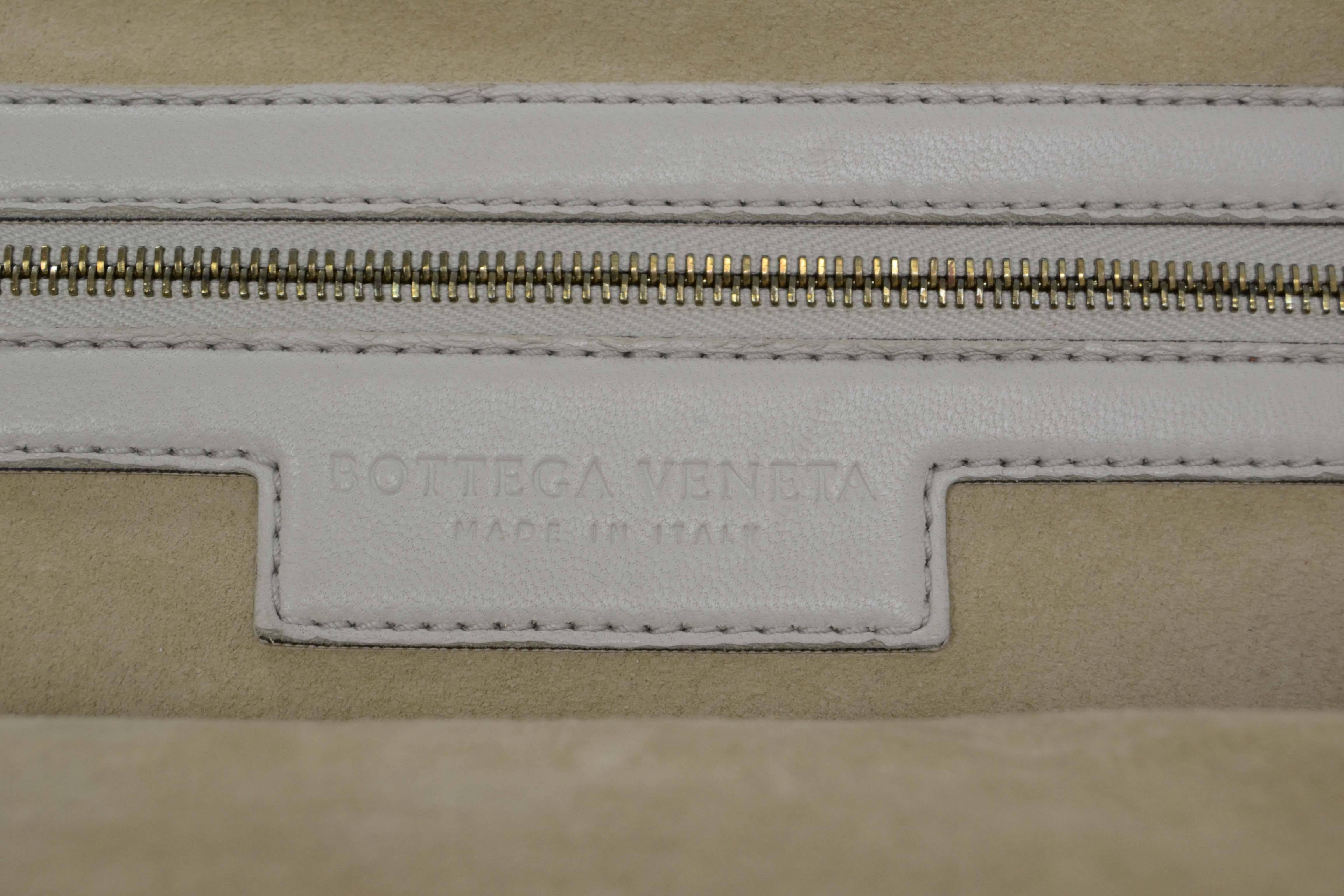 Bottega Veneta Cream Woven Leather Frame Bag BHW 2