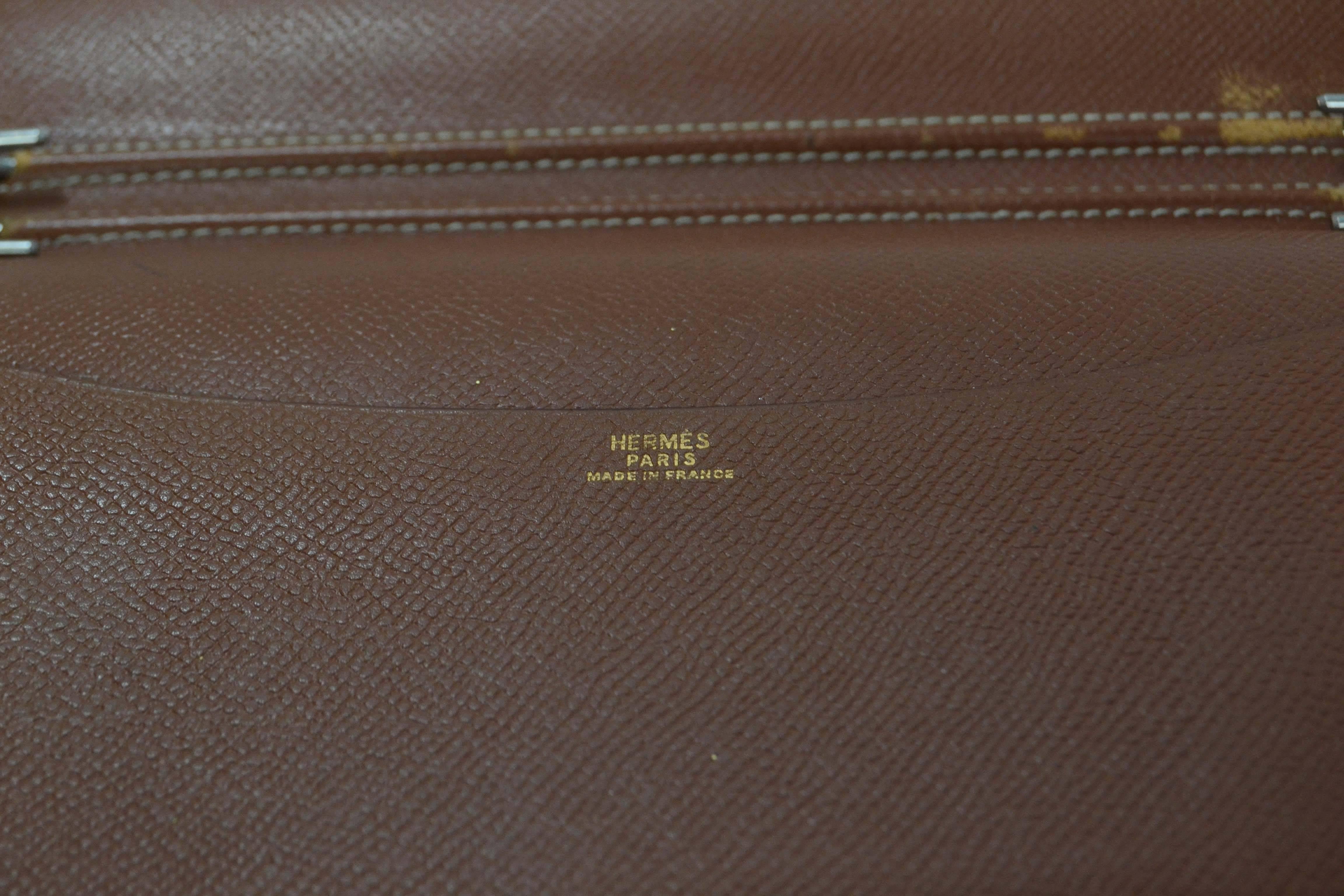 Women's Hermes Vintage '99 Tan Leather Agenda Cover PHW