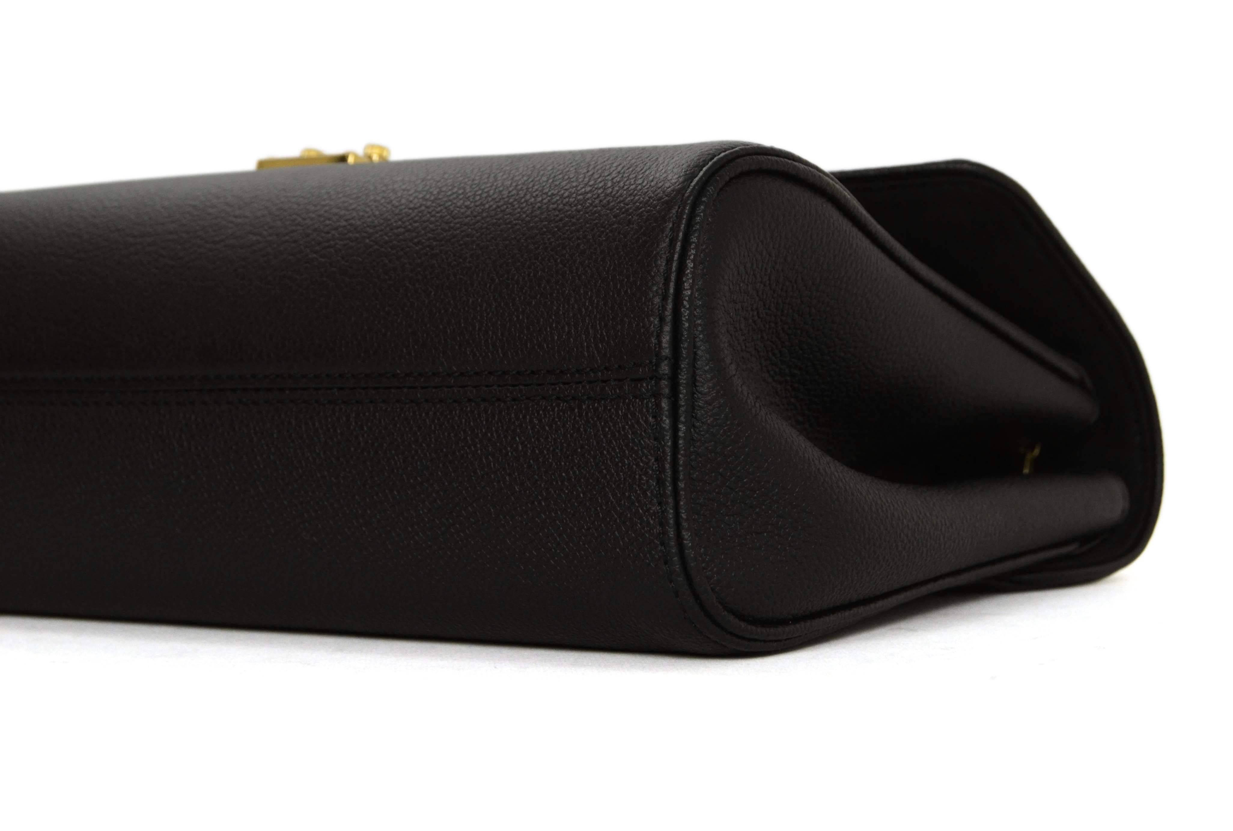 Louis Vuitton '15 Black Leather Empreinte St. Germain MM Bag 1