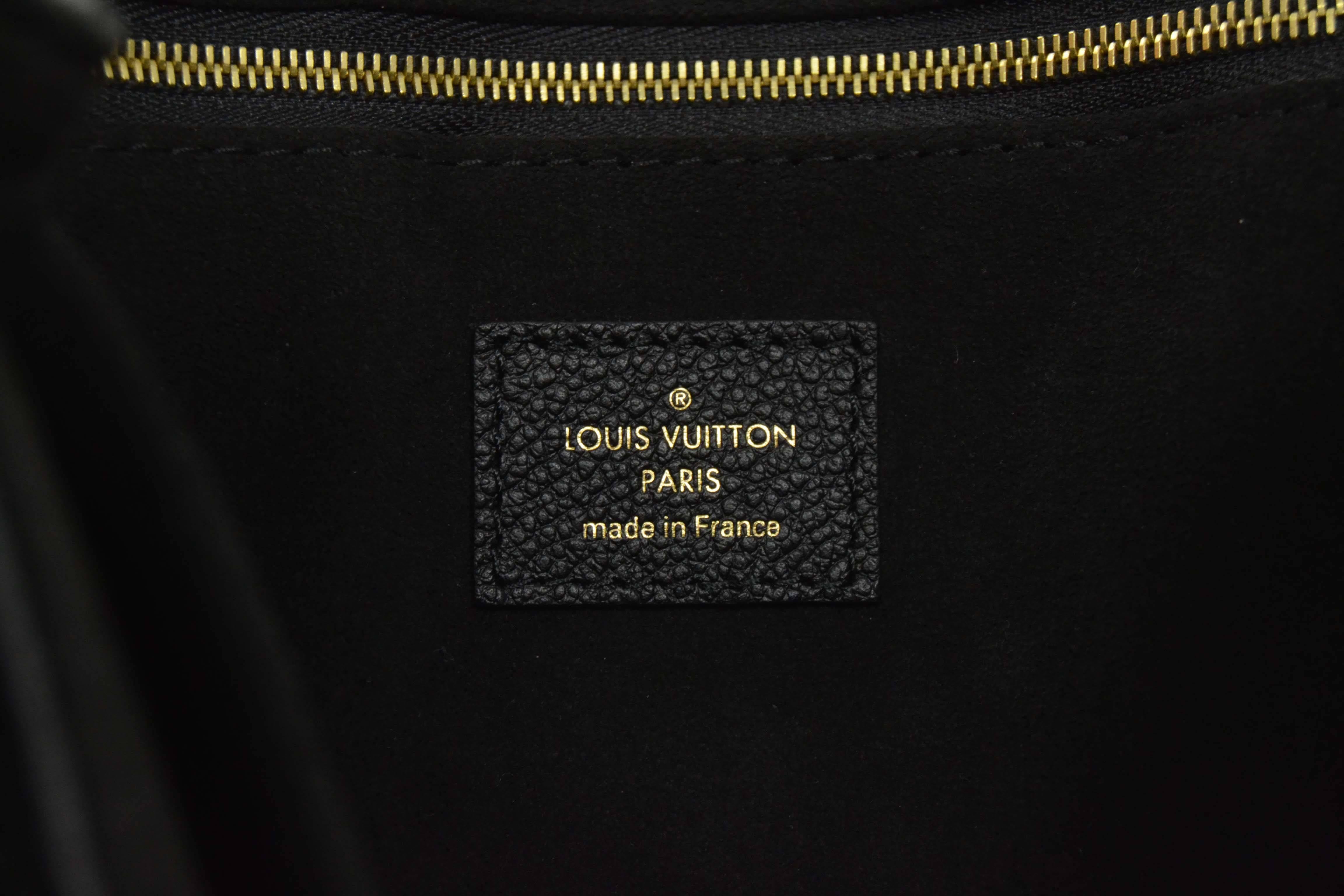 Louis Vuitton '15 Black Leather Empreinte St. Germain MM Bag 3