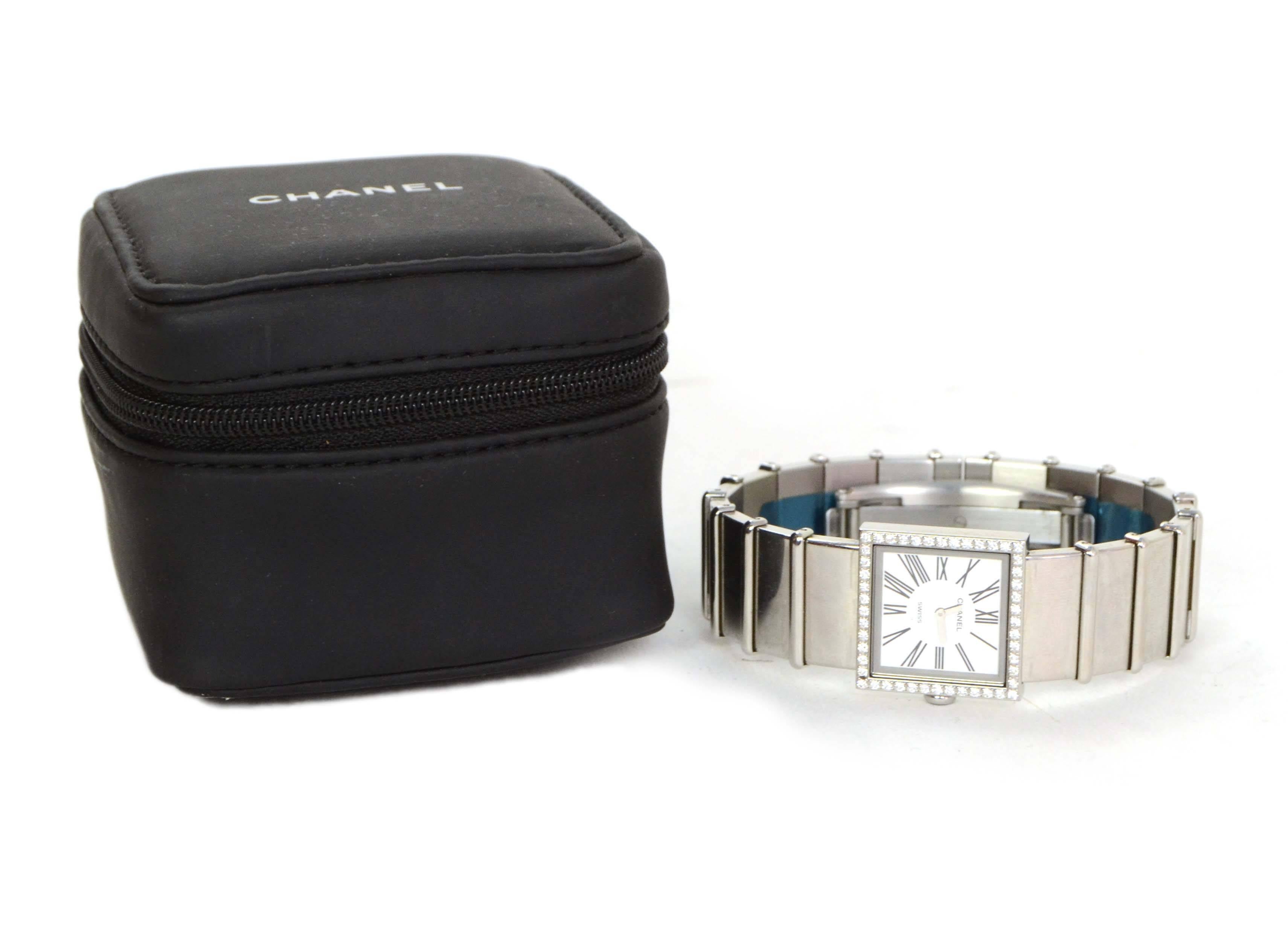 Chanel Vintage '89 Stainless Steel & Diamond 18mm Mademoiselle Watch 1