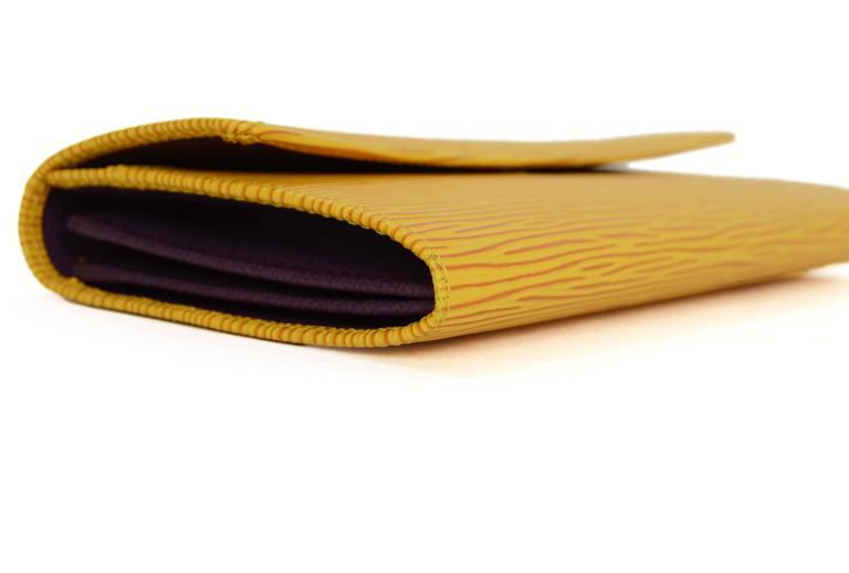 Sarah Yellow Epi Leather Wallet – Clotheshorse Anonymous