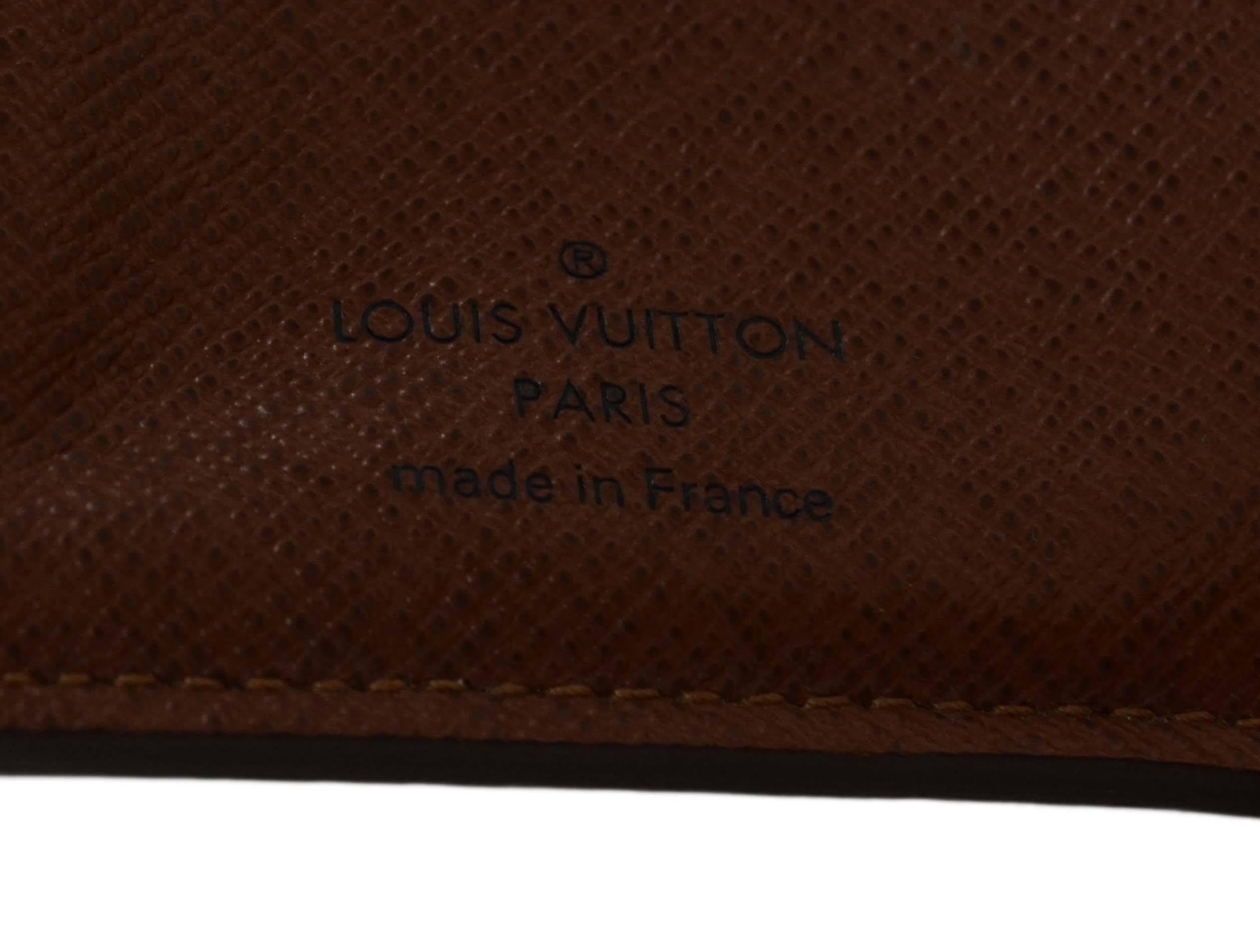 Women's Louis Vuitton Monogram Canvas Vertical Open Wallet