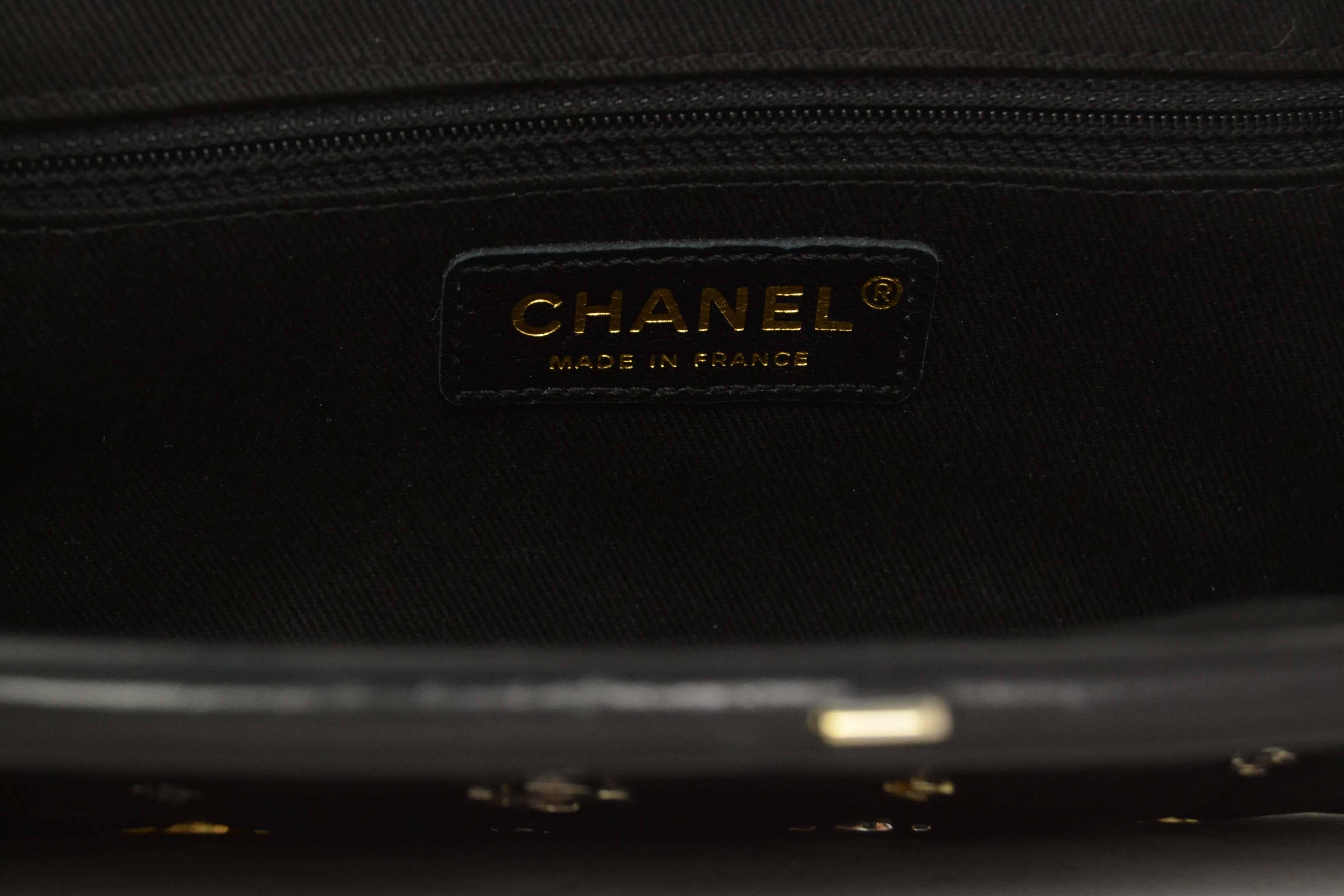 Women's Chanel Black Lambskin CC Punk Timeless Clutch Bag