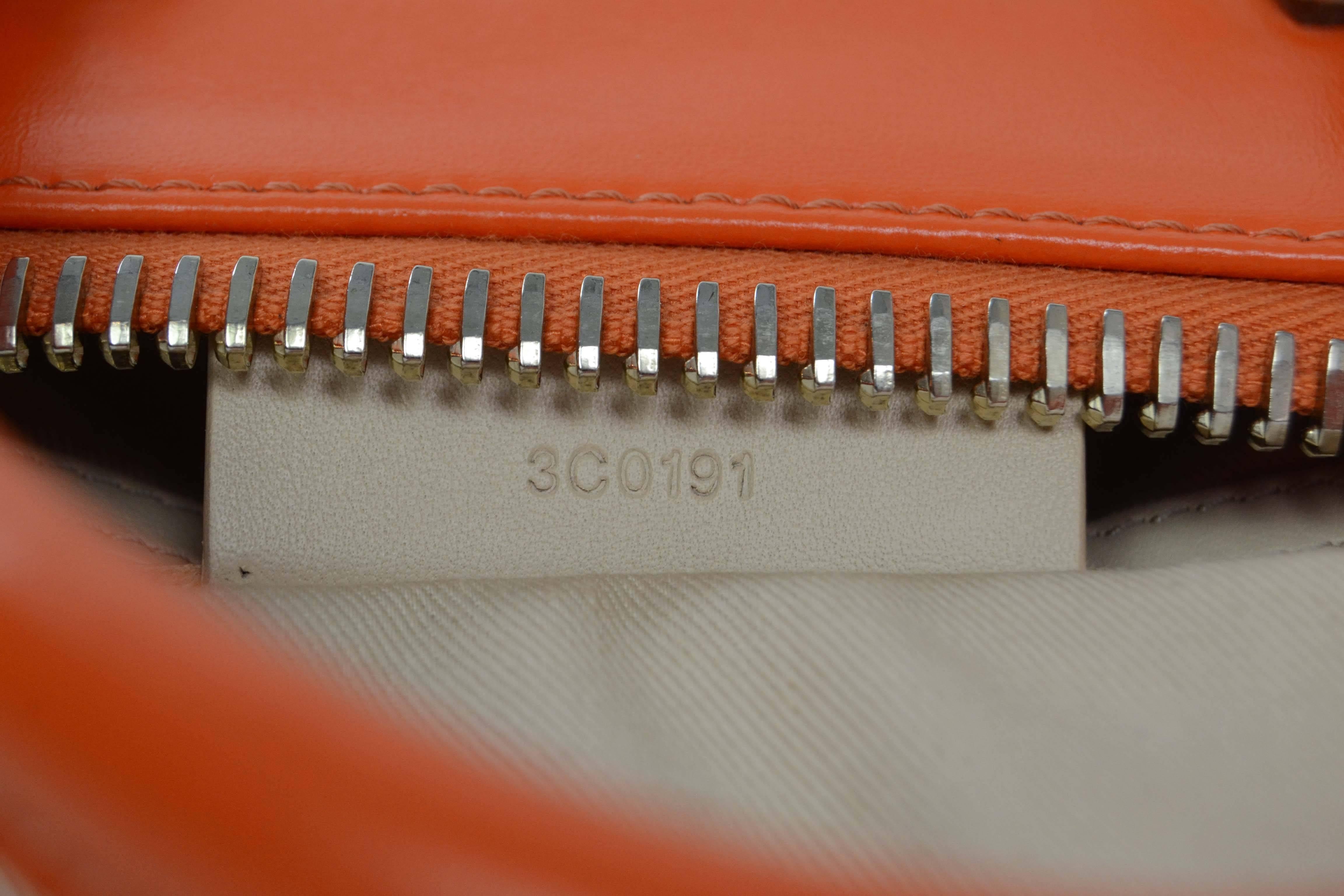 Givenchy Orange Leather Small Antigona Bag GHW 1