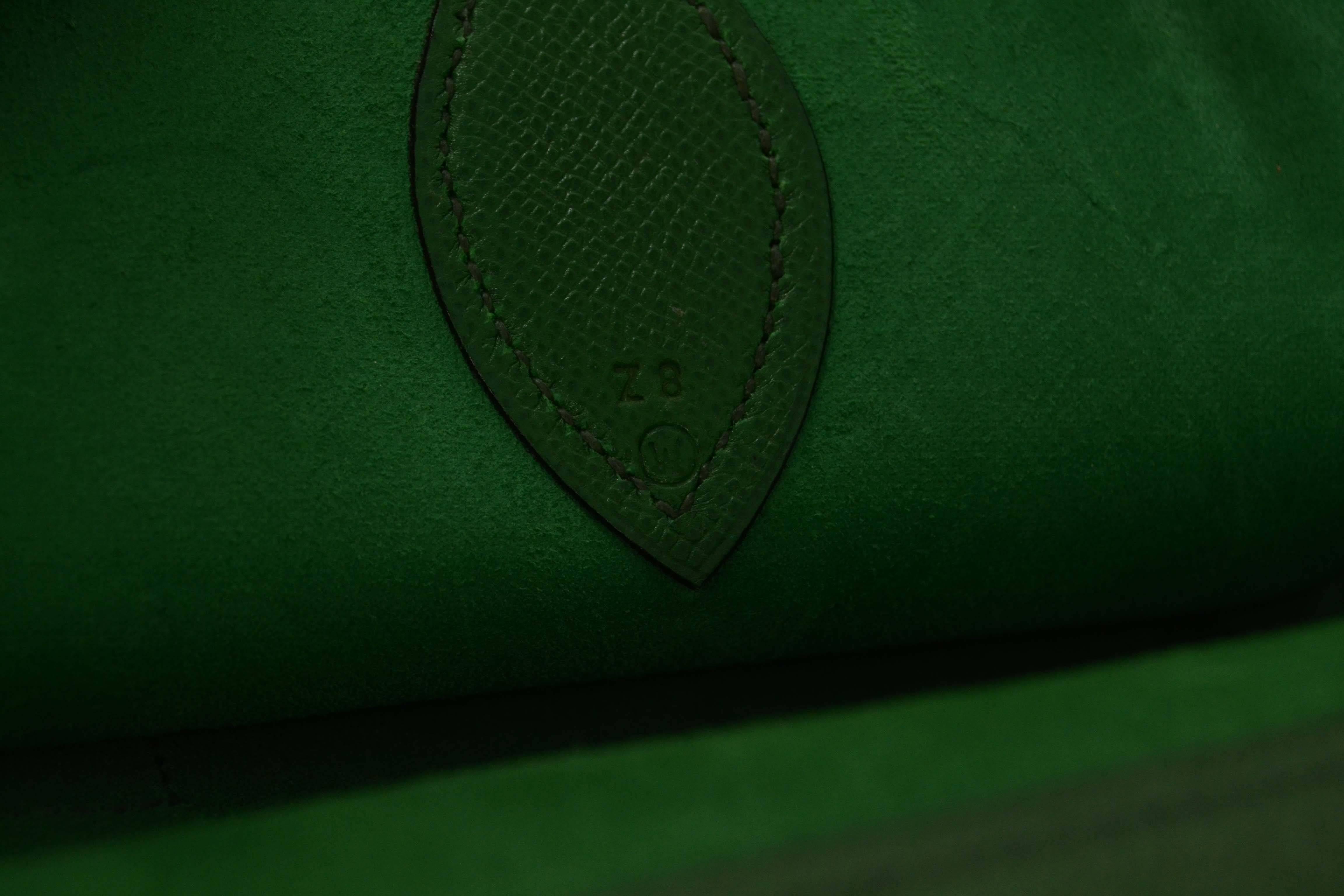 Hermes Vintage '93 Green Epsom Caba 40 Tote Bag GHW 4