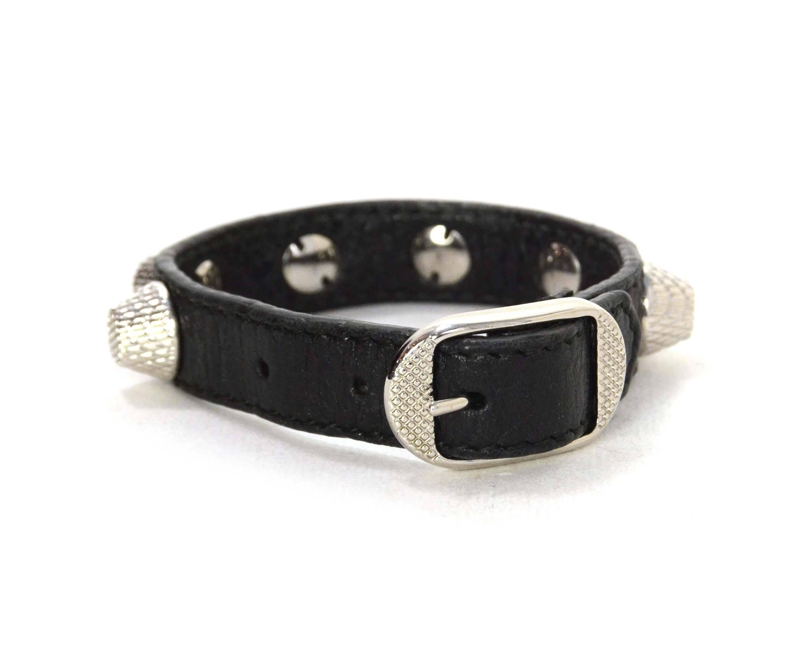 balenciaga studded leather bracelet