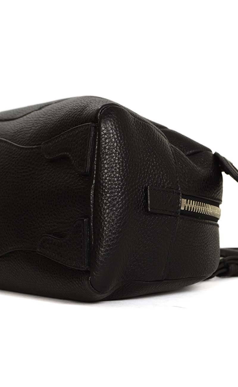 Prada Black Leather Bowler Bag SHW 1