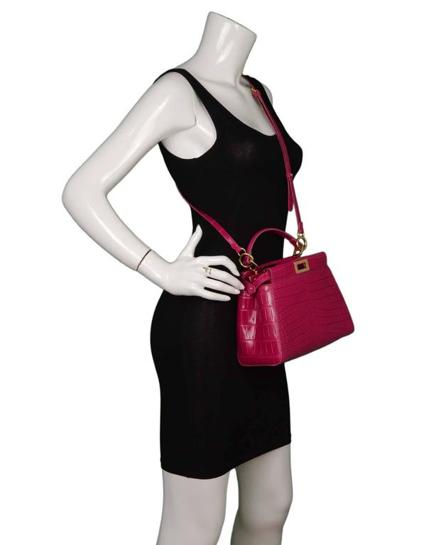 strapless open back dress FENDI HOT PINK NEOPRENE DRESS  Mandana's Closet
