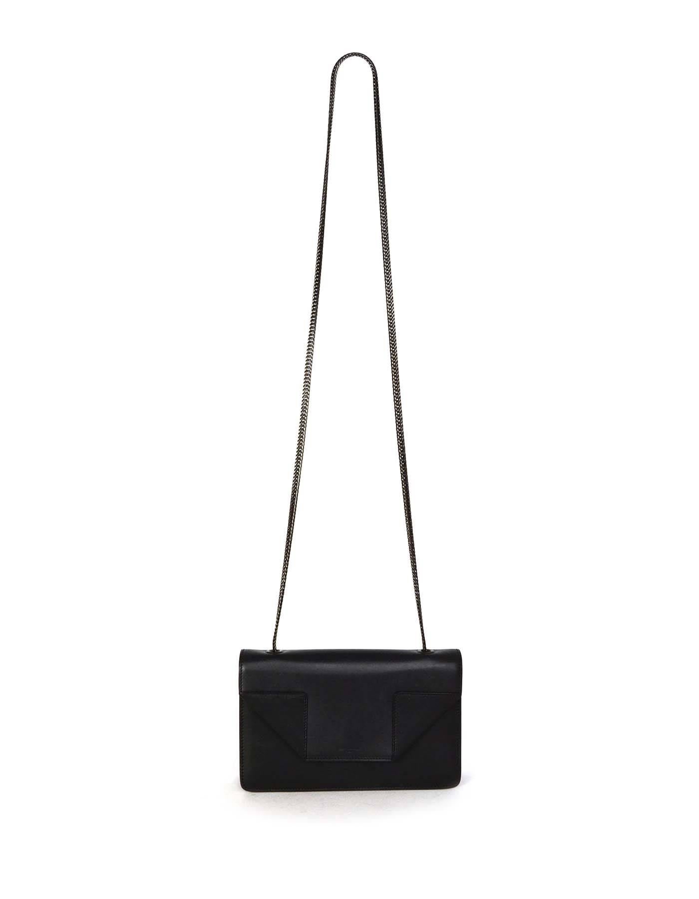 Saint Laurent Black Leather Small 'Betty' Crossbody Bag BHW 4