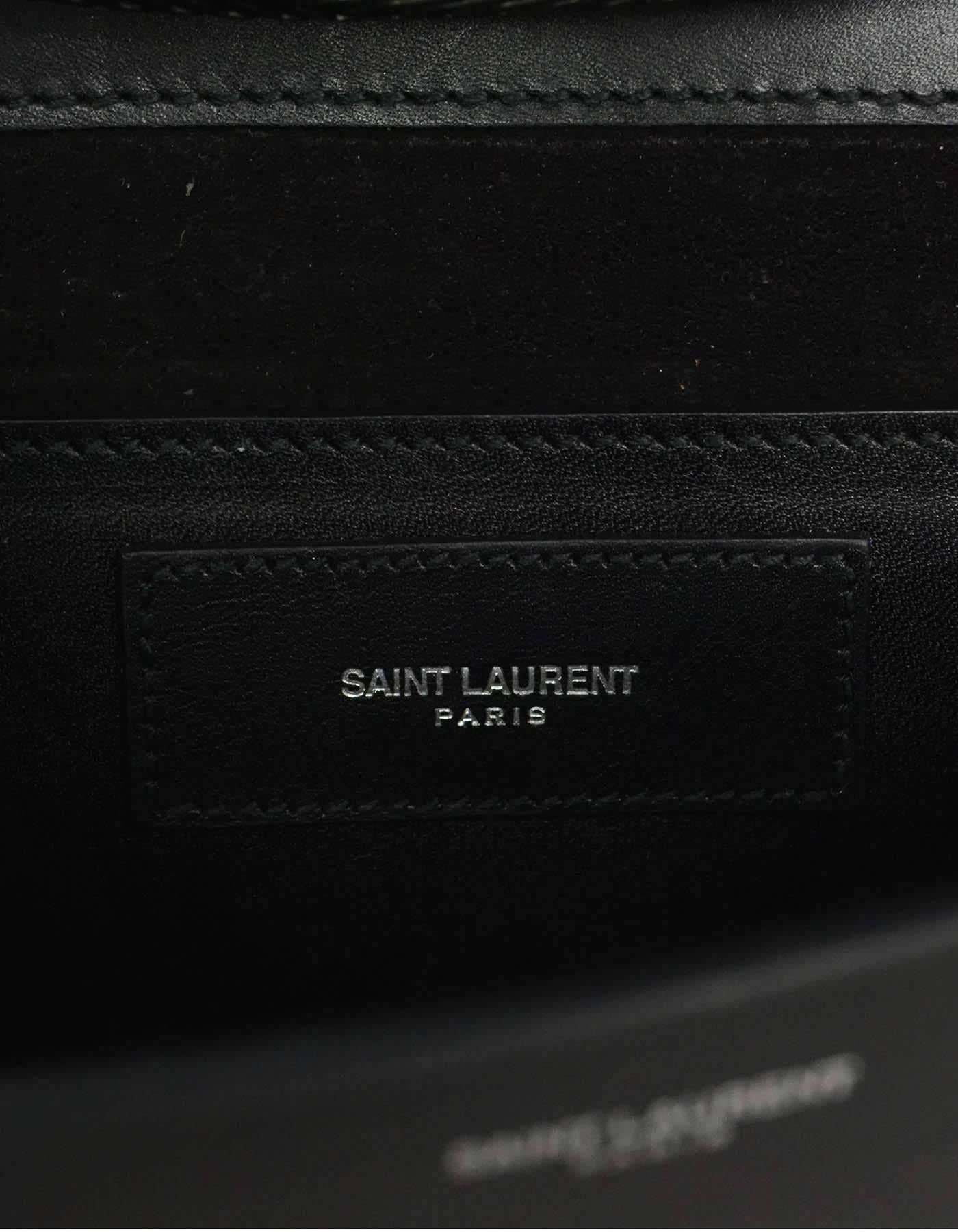 Saint Laurent Black Leather Small 'Betty' Crossbody Bag BHW 3