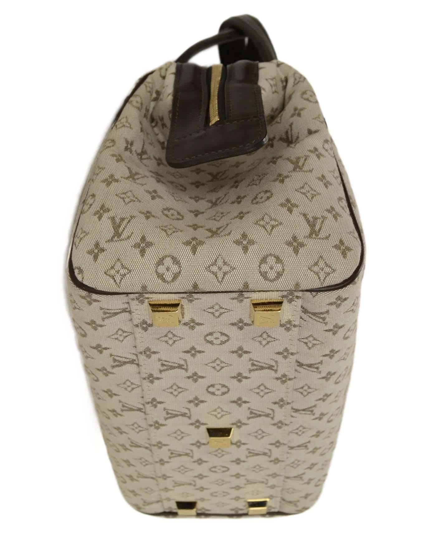 Women's Louis Vuitton Grey Canvas 'Josephine' Bag GHW