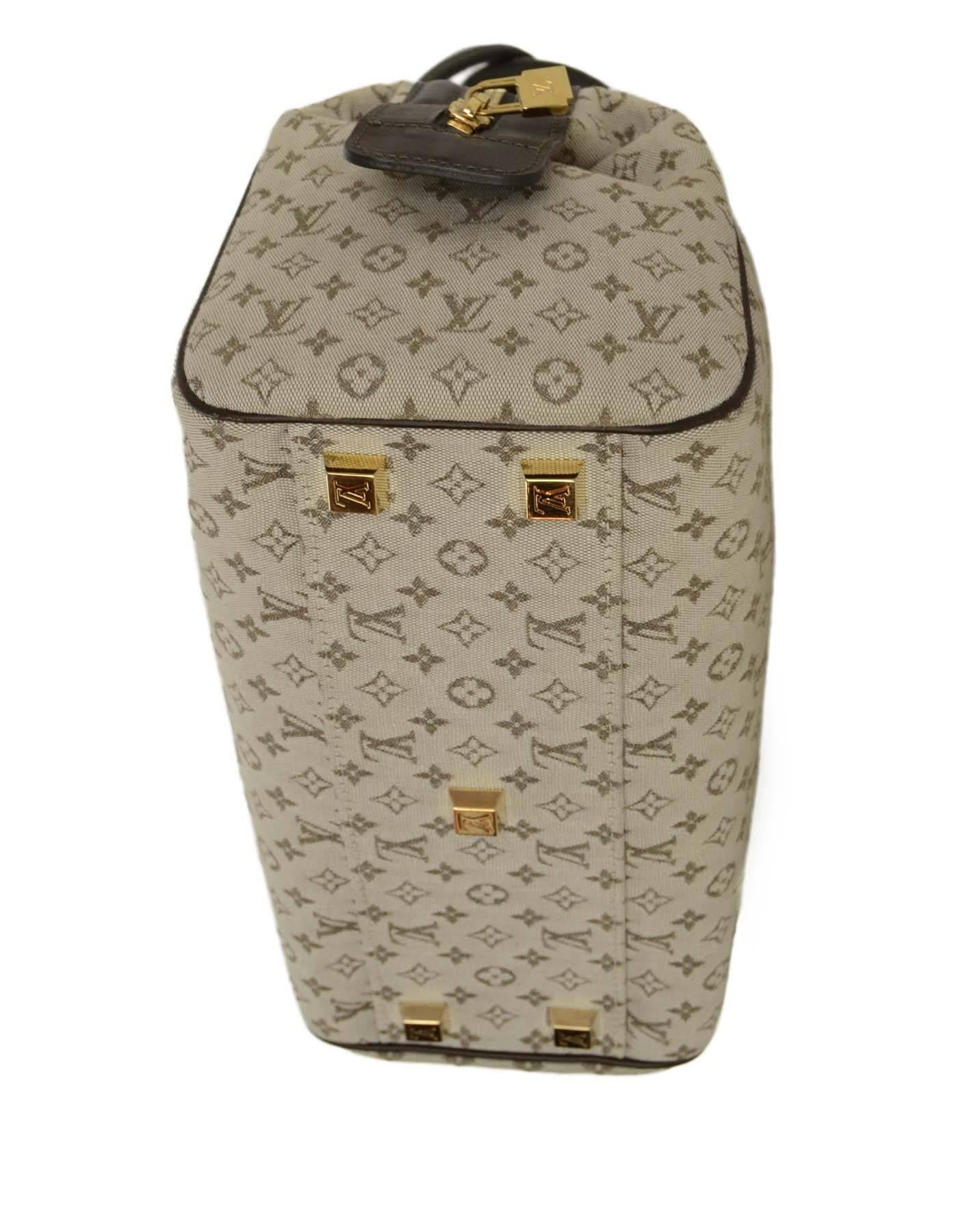 Louis Vuitton Grey Canvas 'Josephine' Bag GHW 1