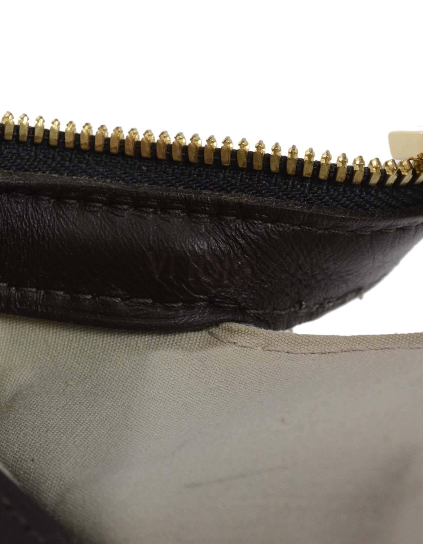 Louis Vuitton Grey Canvas 'Josephine' Bag GHW 4