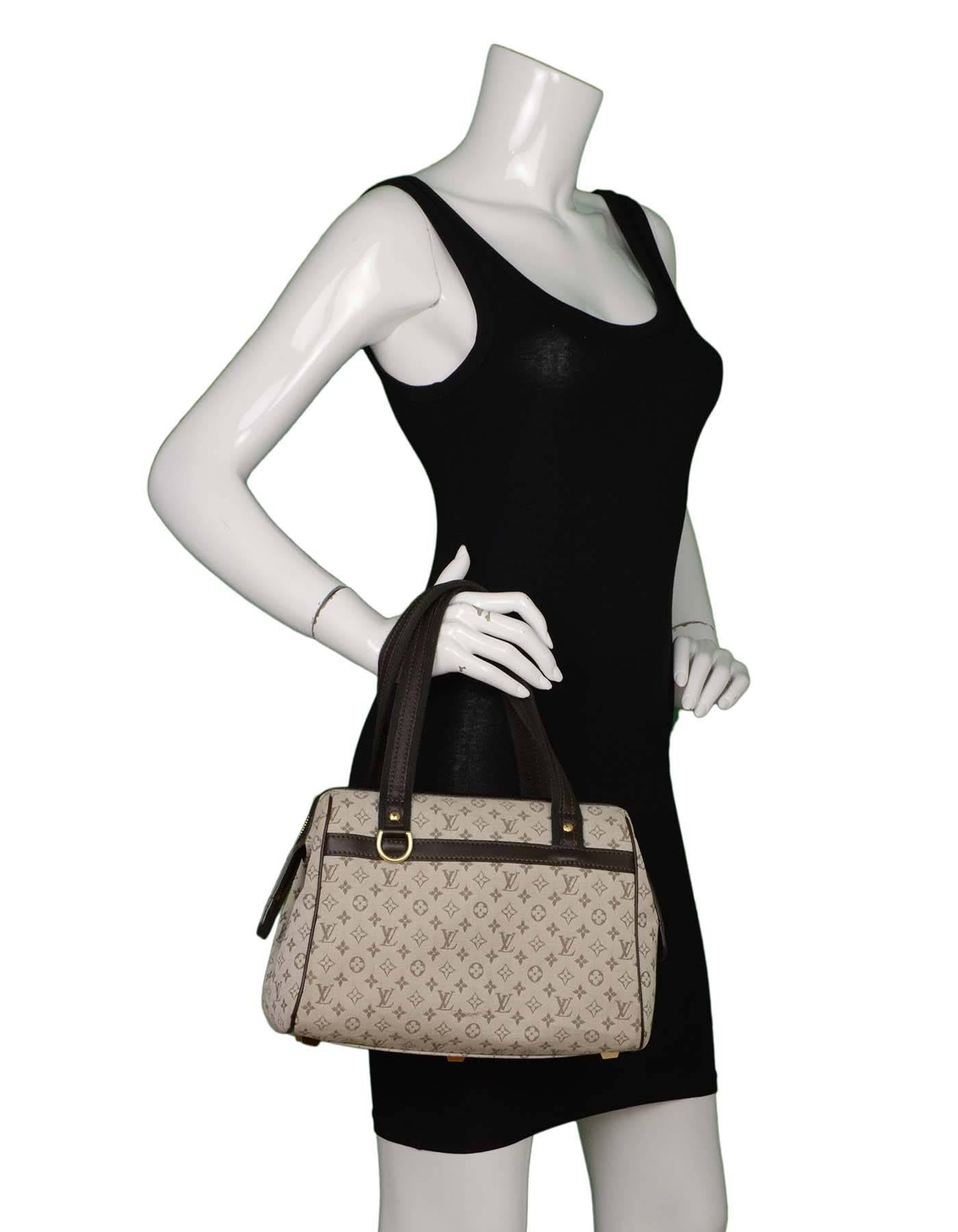 Louis Vuitton Grey Canvas 'Josephine' Bag GHW 6
