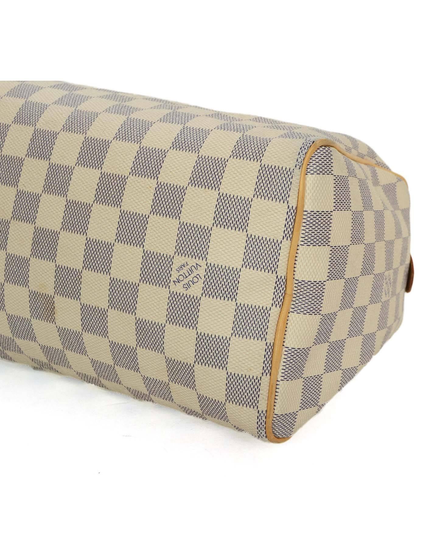 Louis Vuitton Damier Azur Speedy 25 Bag GHW 1