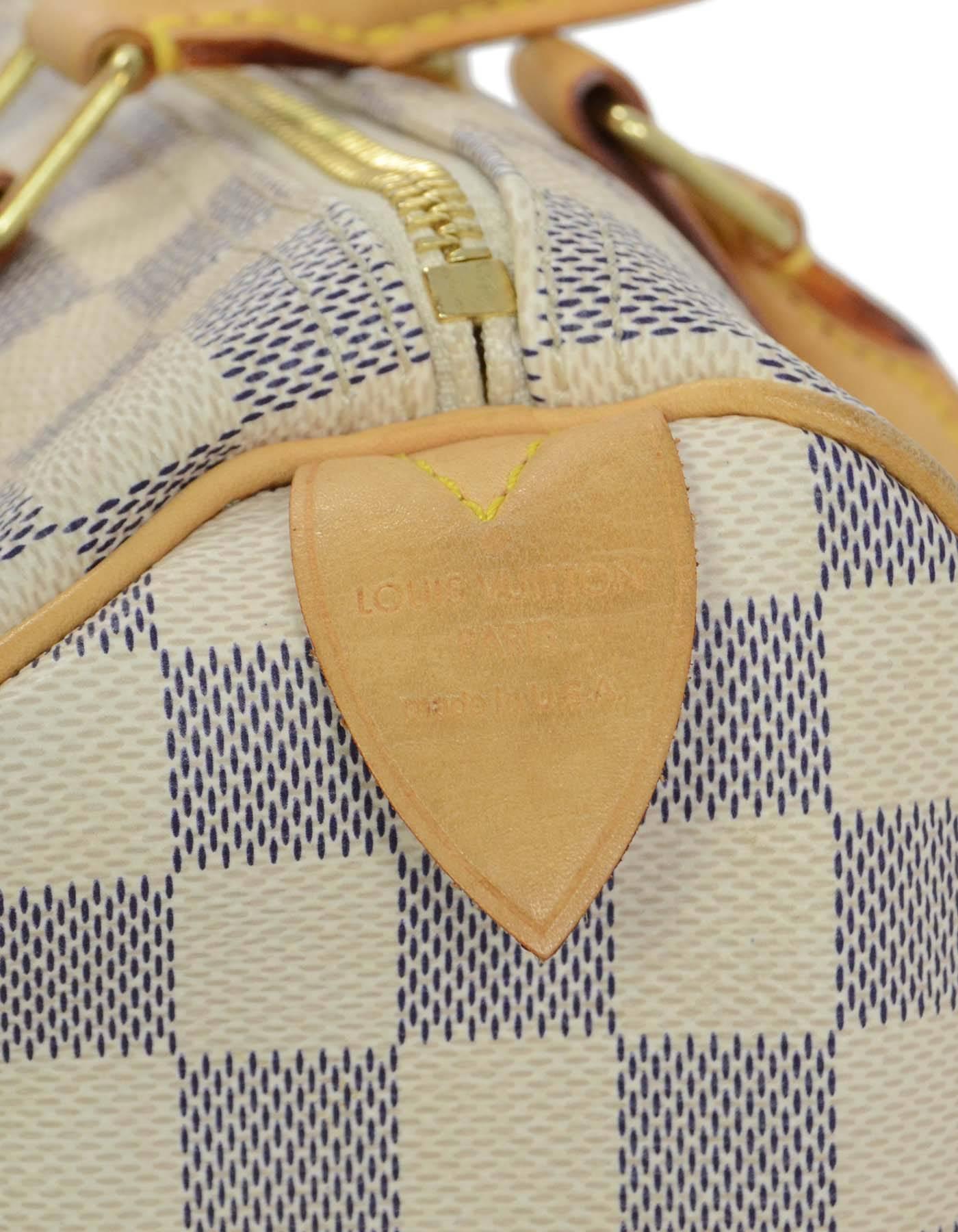 Louis Vuitton Damier Azur Speedy 25 Bag GHW 3