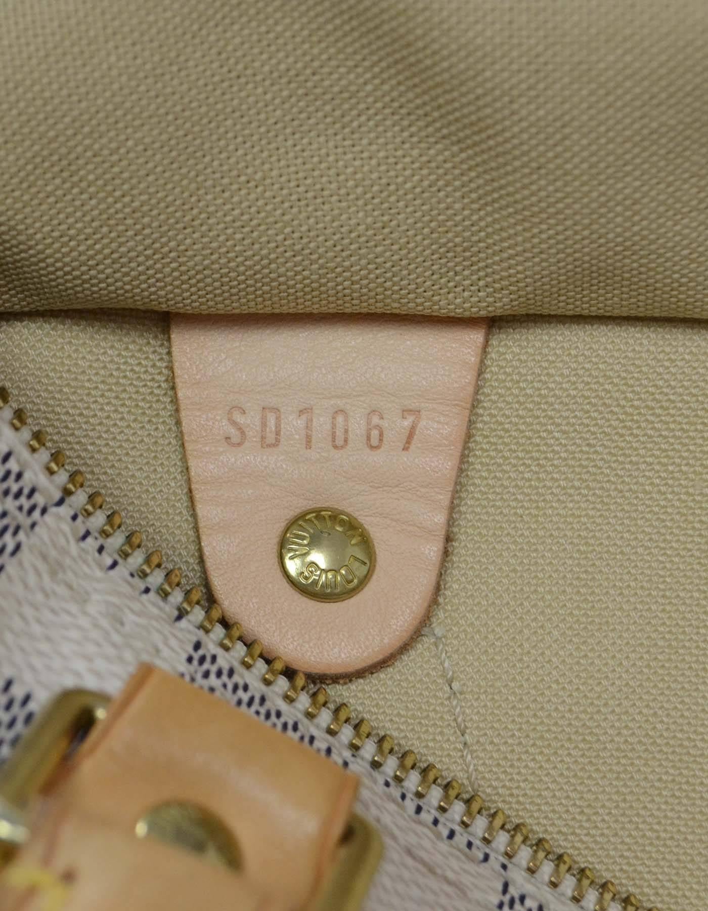 Louis Vuitton Damier Azur Speedy 25 Bag GHW 4