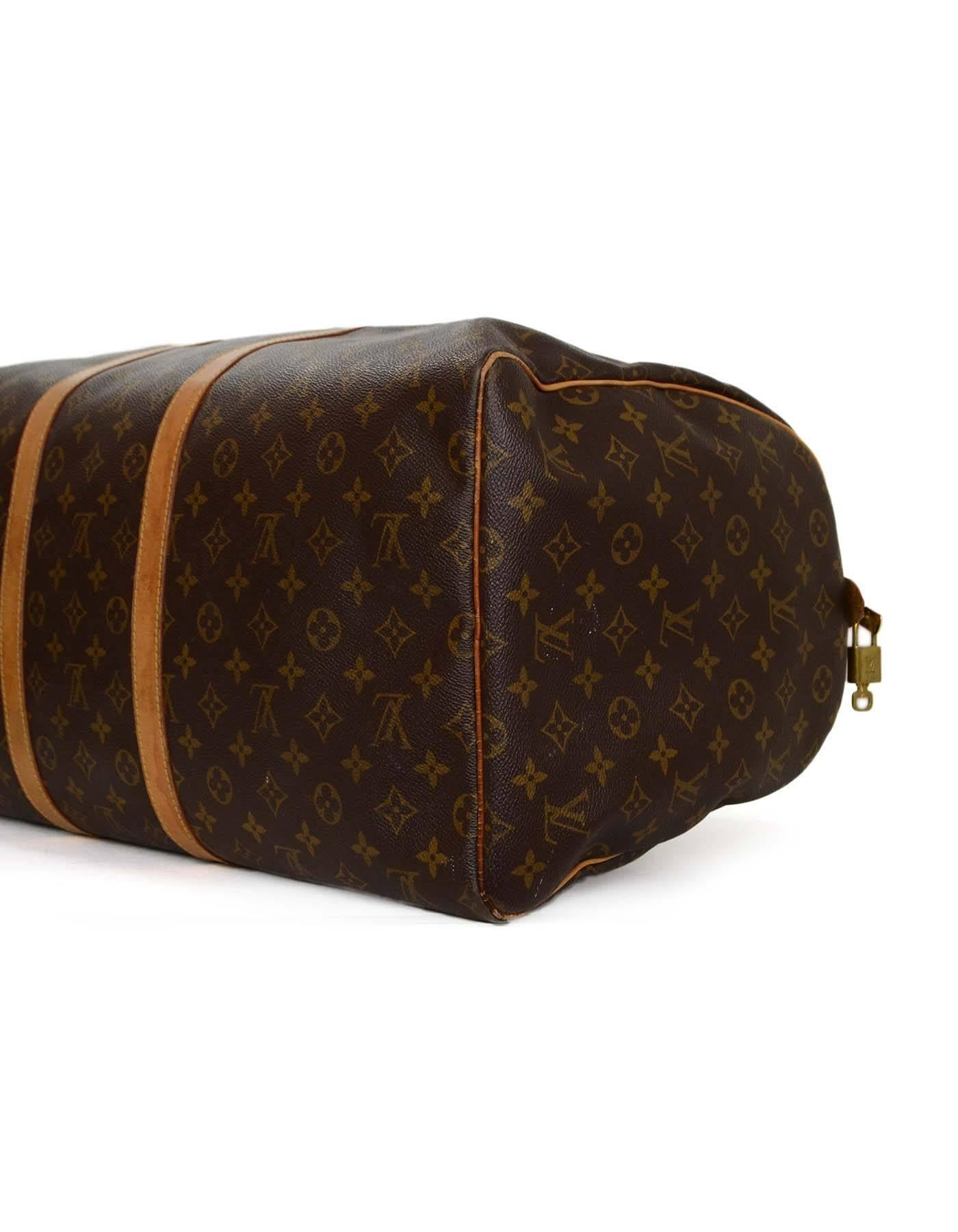 Louis Vuitton Monogram Keepall 55 Luggage GHW 1