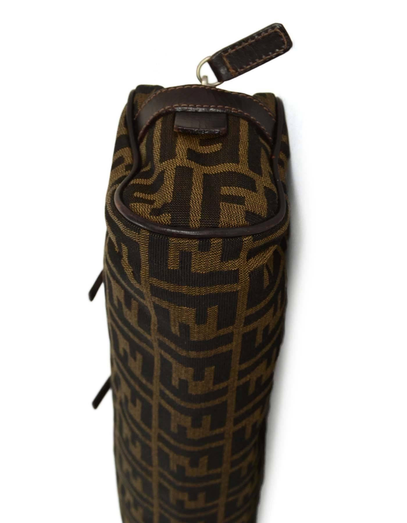 Fendi Zucca Print Canvas Baguette SHW 1