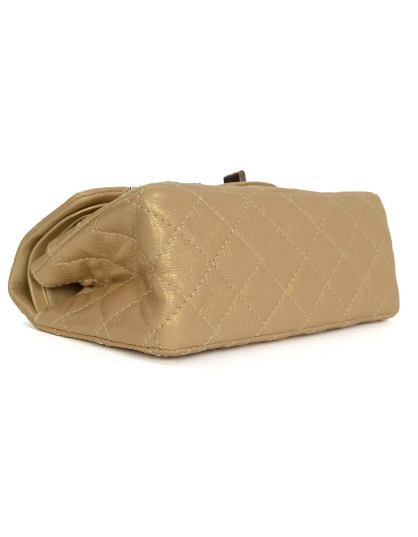Chanel Rare Collectors Gold Distressed Lucky Charms ReIssue Bag 2.55 rt. $8, 775 In Excellent Condition In New York, NY