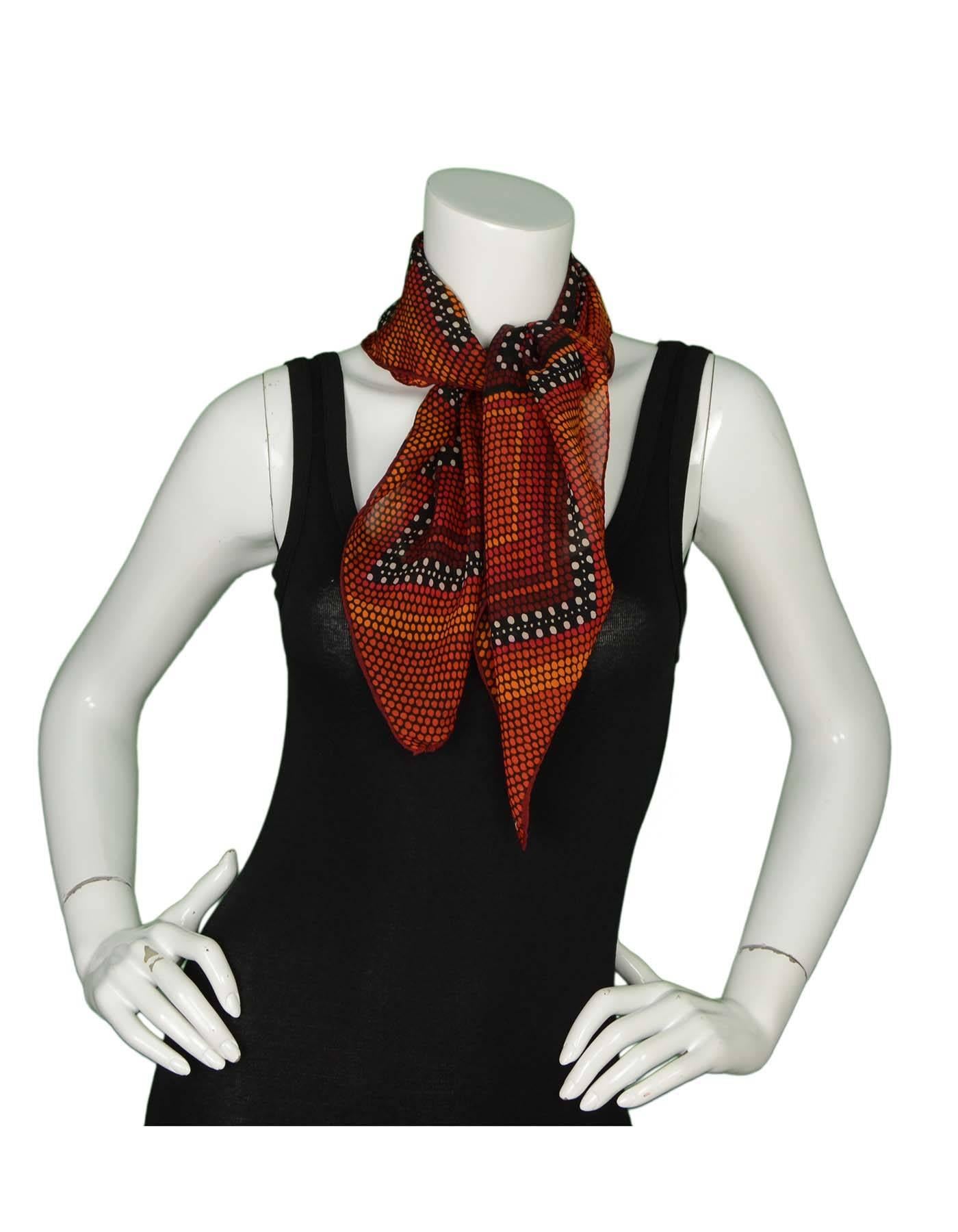 Women's or Men's Givenchy Multi-Colored Polka Dot Silk Scarf