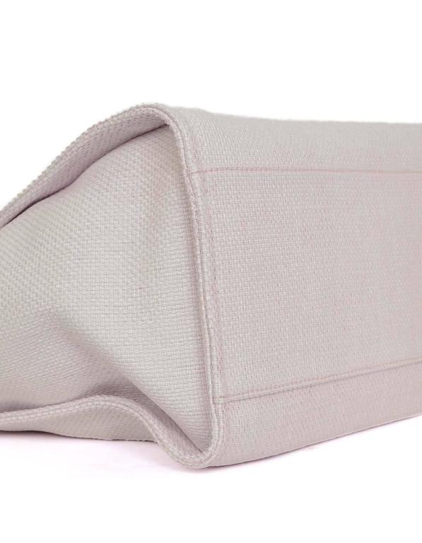 Chanel Pink Canvas Deauville Tote Bag SHW at 1stDibs chanel pink
