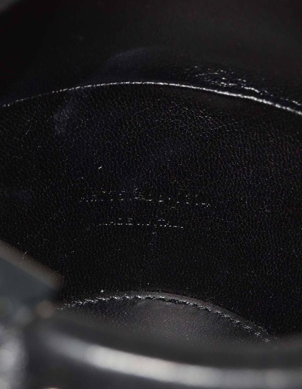 Saint Laurent Black Leather Crystal Studded Minaudiere Bag SHW rt ...