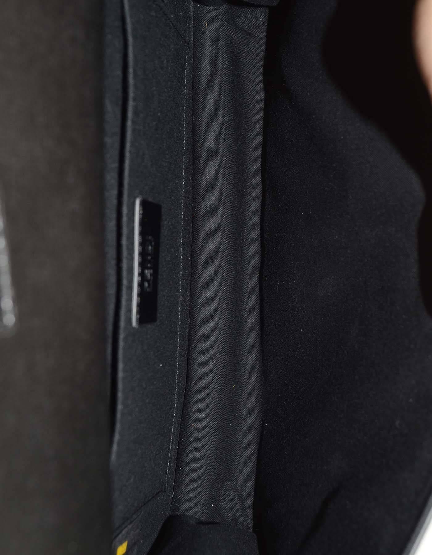 Fendi Black & Silver Textured Leather 'Demijours' Bag SHW rt. $2, 025 2