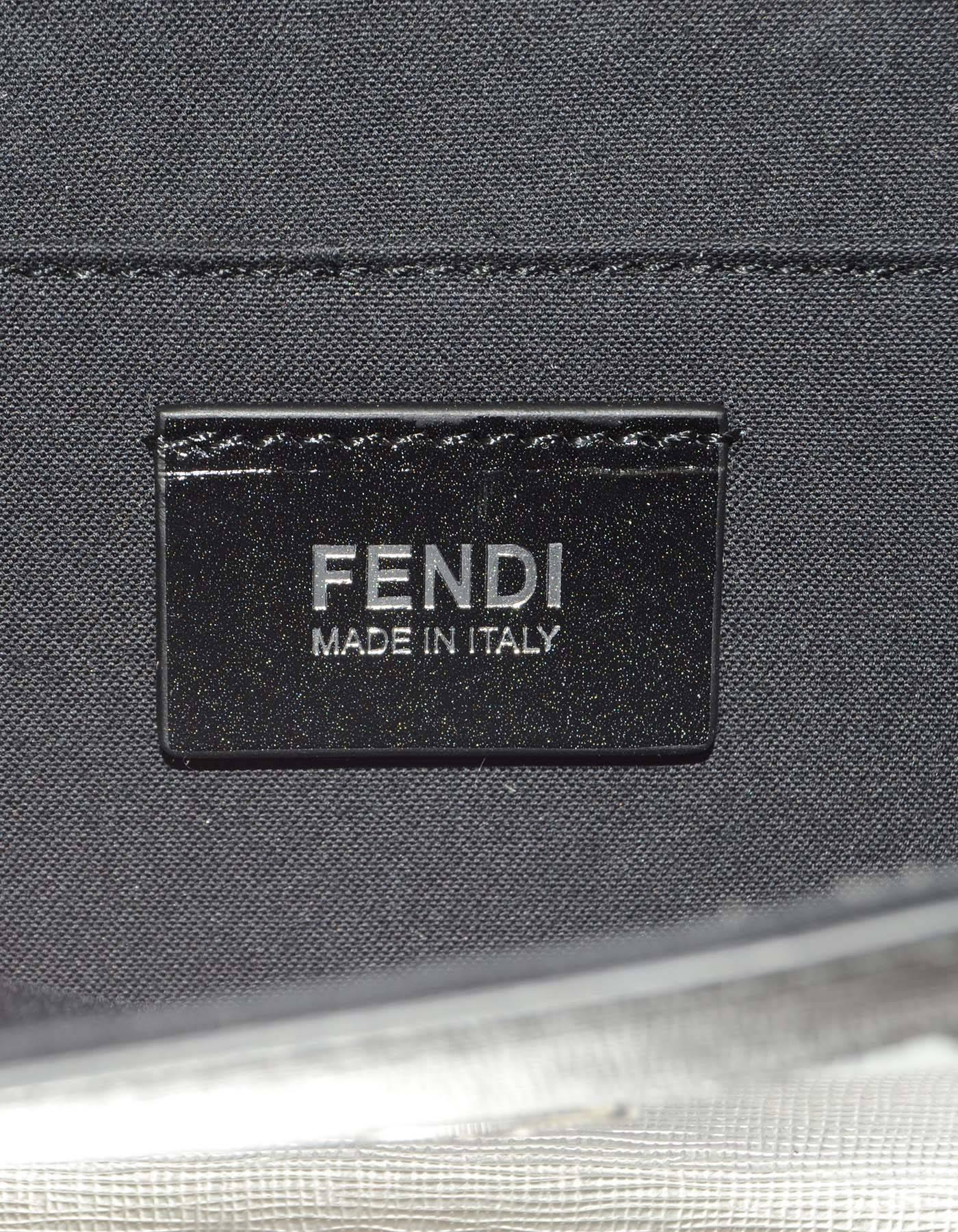 Fendi Black & Silver Textured Leather 'Demijours' Bag SHW rt. $2, 025 3