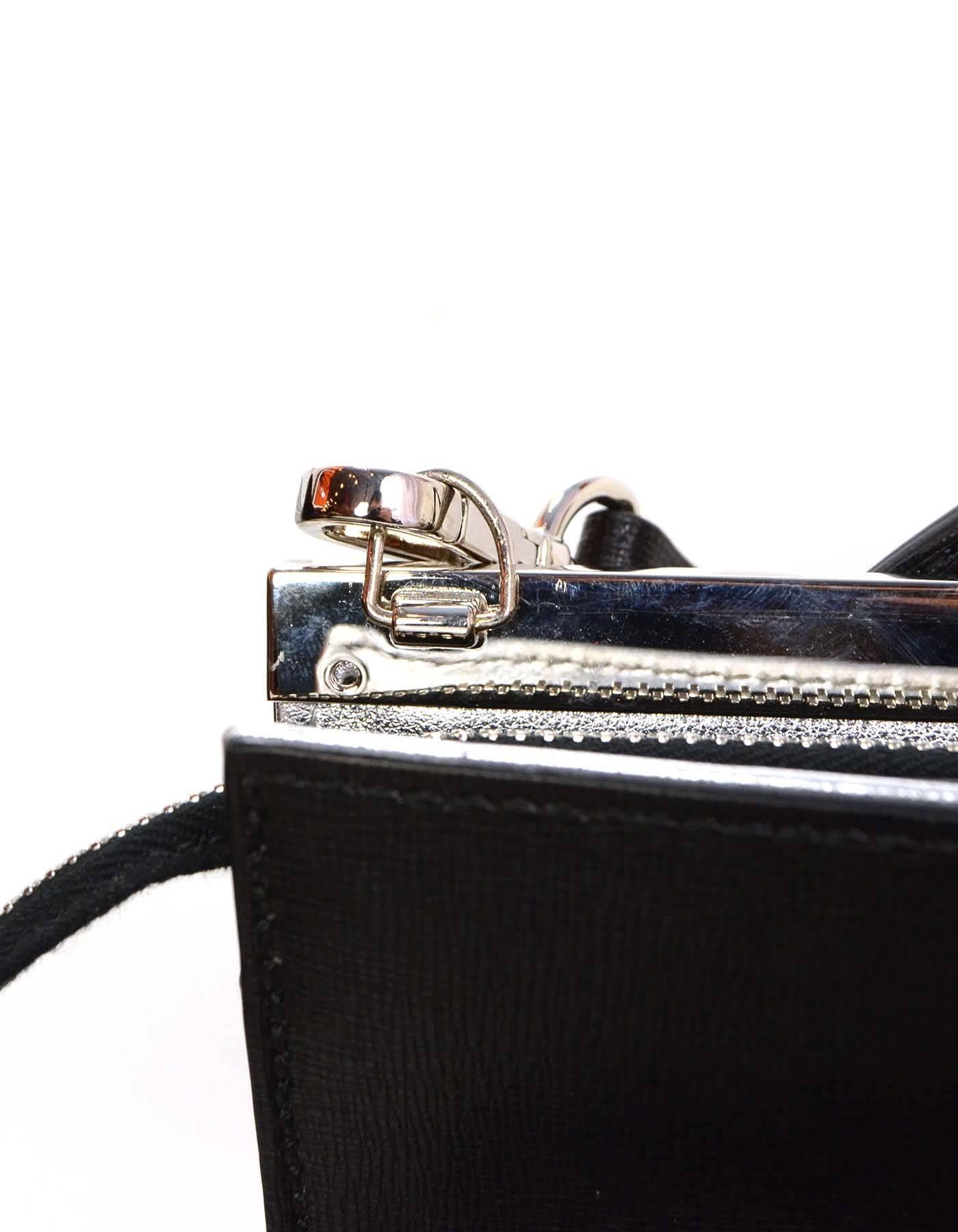 Fendi Black & Silver Textured Leather 'Demijours' Bag SHW rt. $2, 025 5